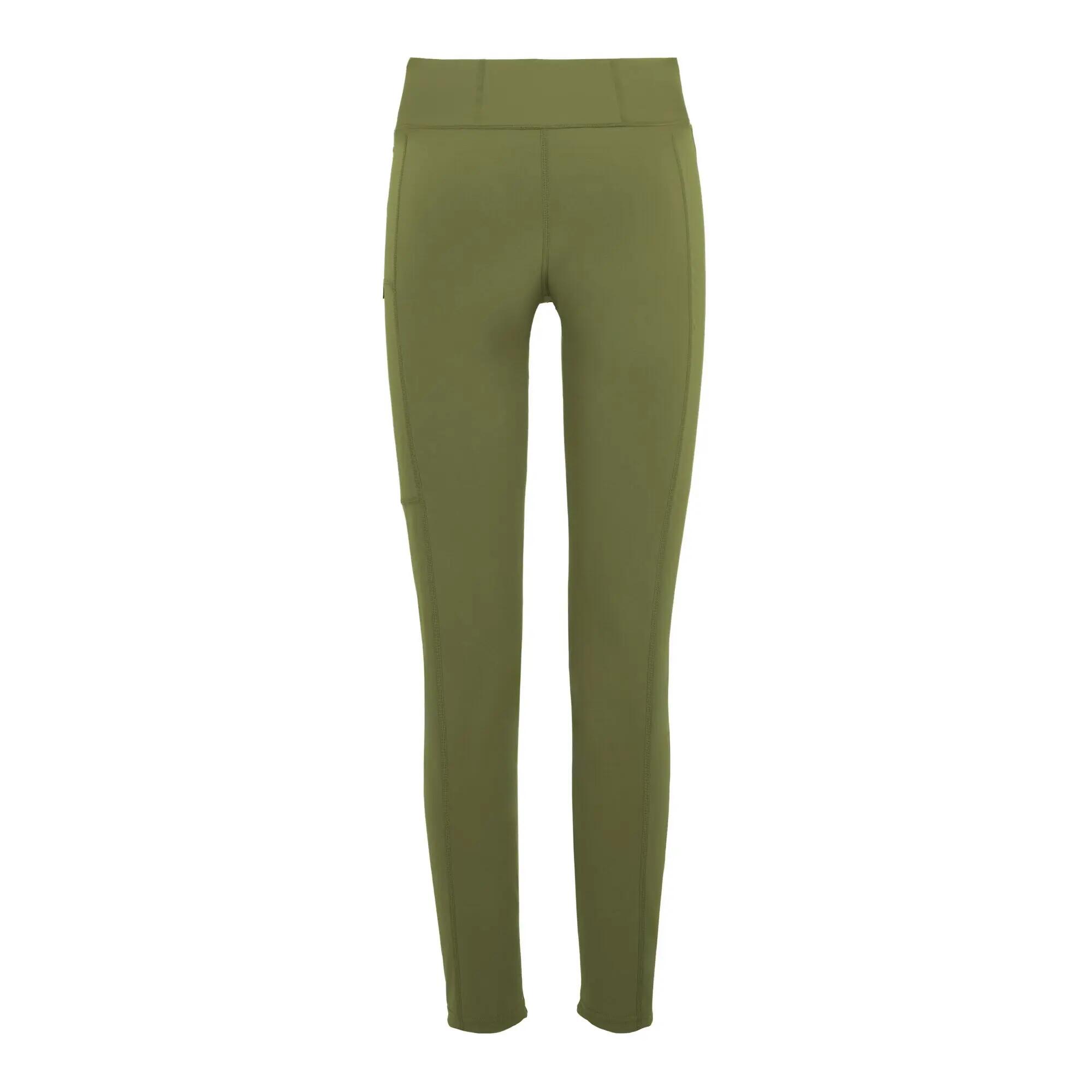 Womens/Ladies Monira Water Repellent Hiking Leggings (Olive Night) 3/7