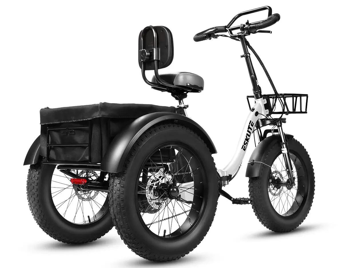 ESKUTE T302 Pro, Batterie 48V 20.8Ah, Pneus 20×4.0",Vélo Électrique Pliable 3/4