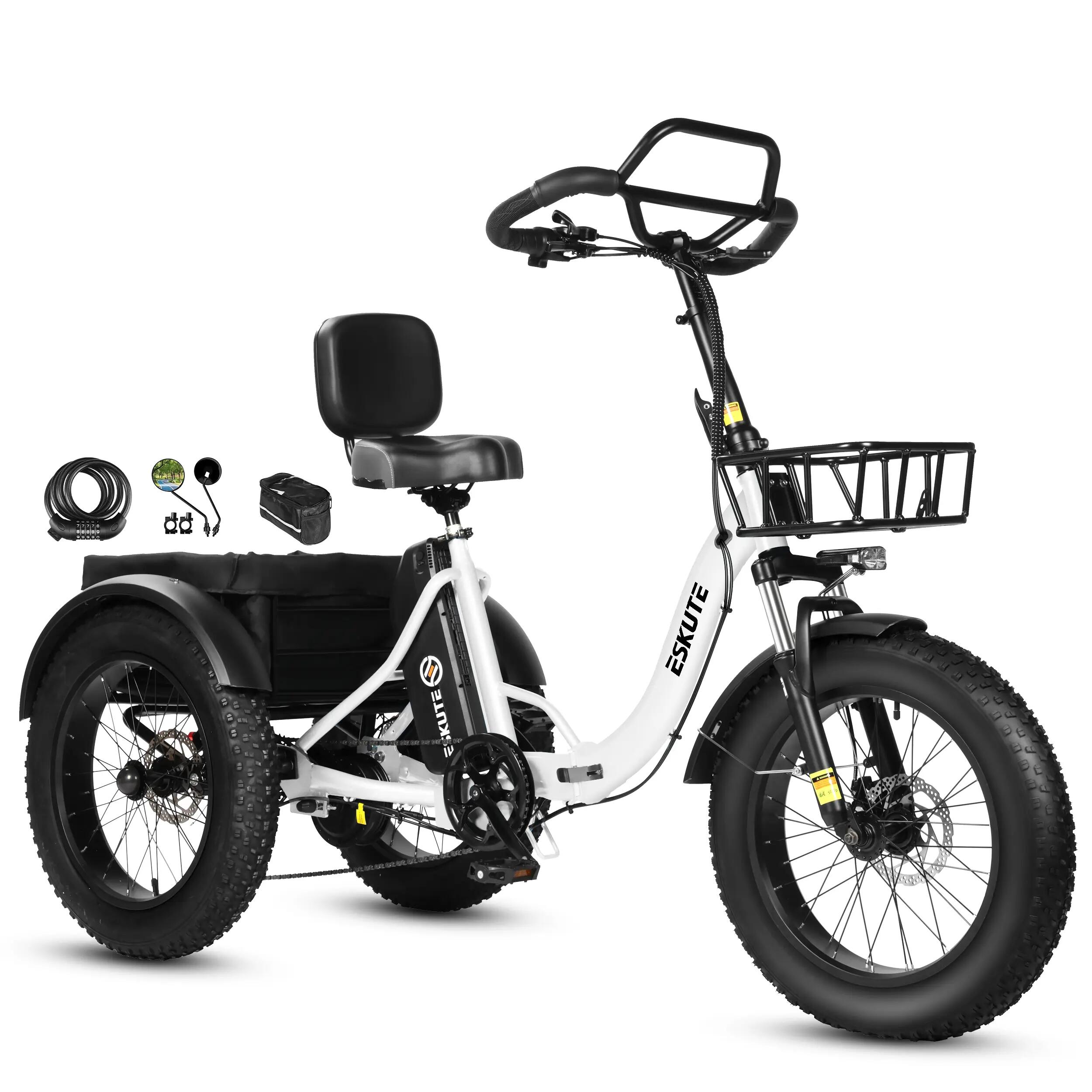 ESKUTE T302 Pro, Batterie 48V 20.8Ah, Pneus 20×4.0",Vélo Électrique Pliable 2/4