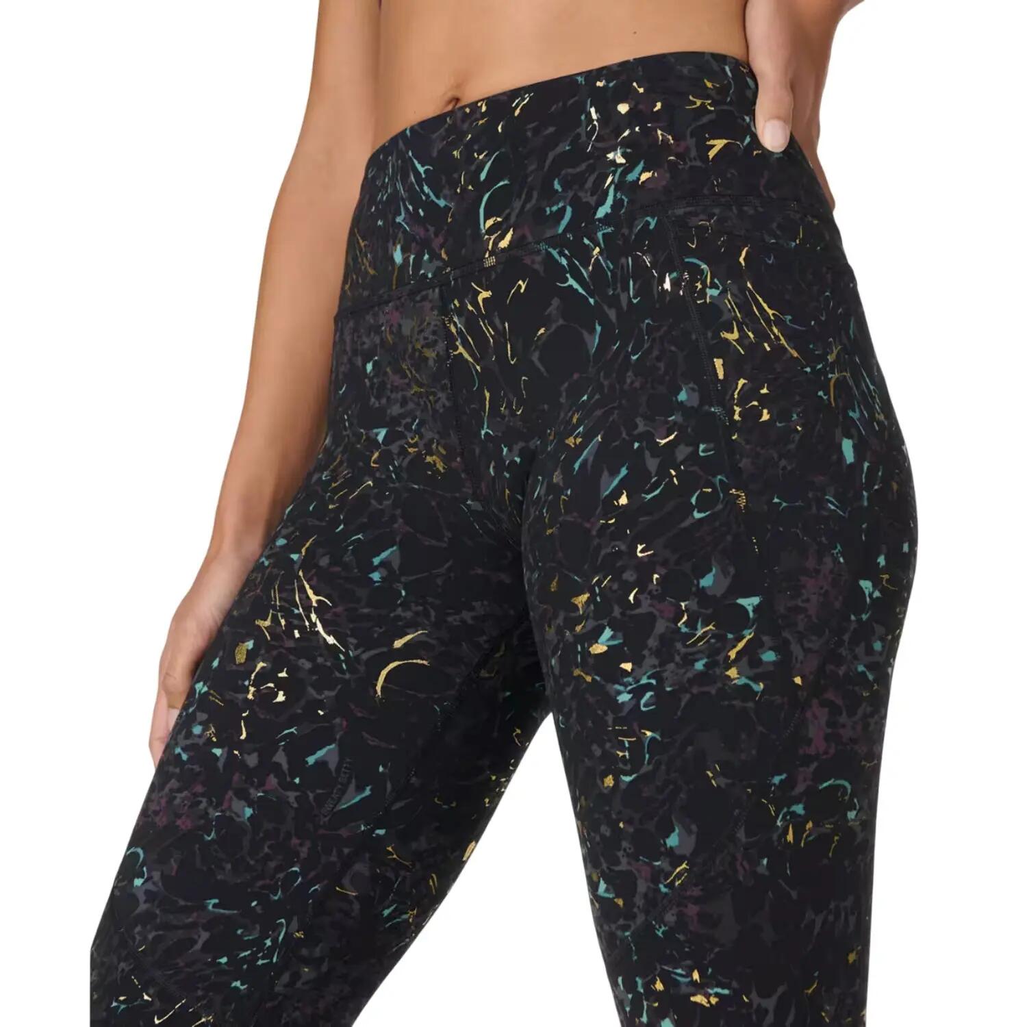 Legging Entraînement Motif/style Aluminium Femme (Noir) 3/3