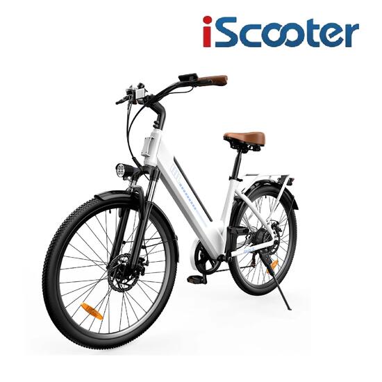 Vélo électrique pour adultes iScooter UcityS, pneus de 26 pouces, moteur 250 W