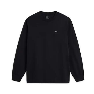 T-shirt vans left chest loose ls black
