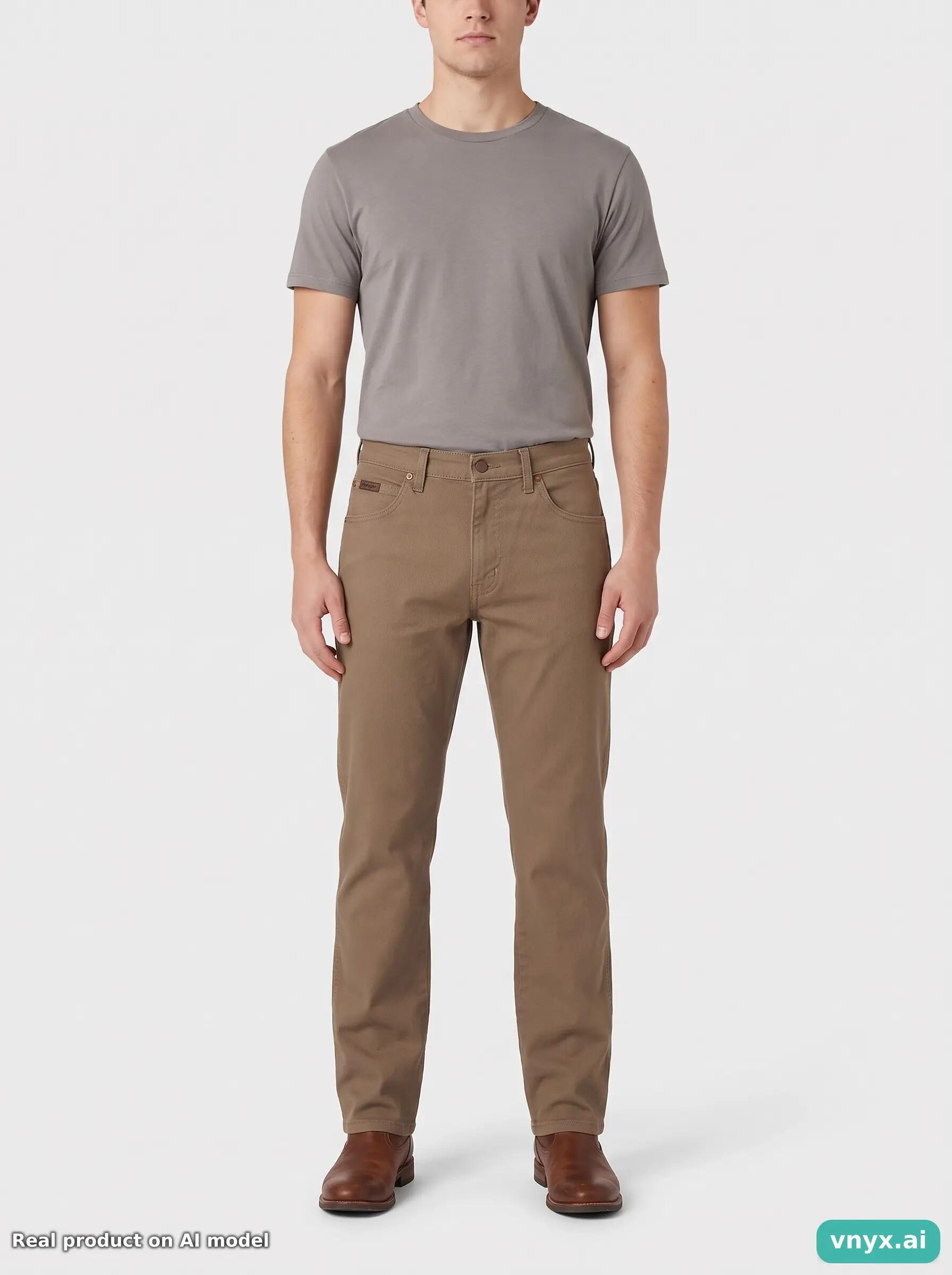 Second Life - Vintage Wrangler Khaki Jeans Men 30 L29 3/6