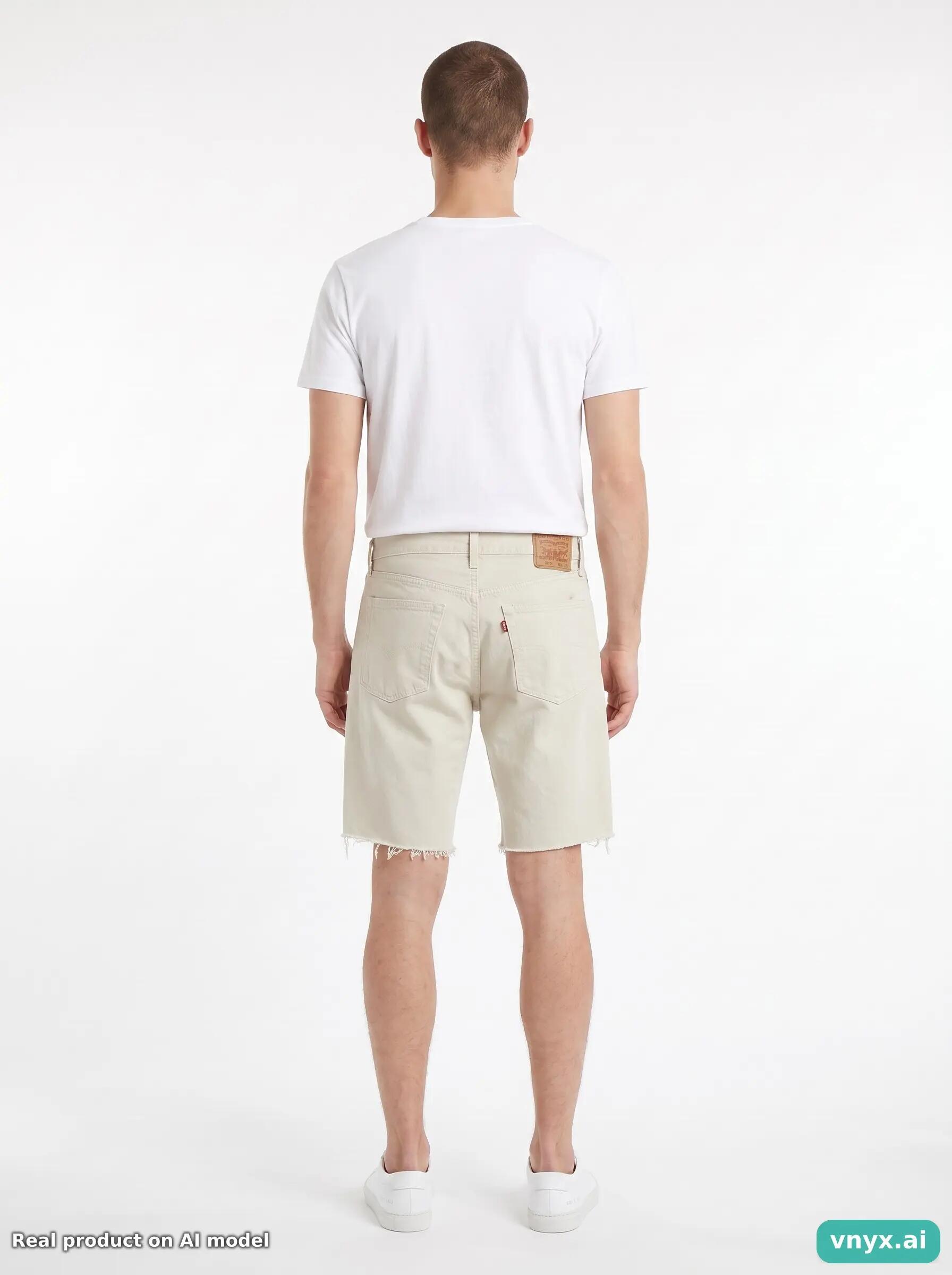 Second Life - Vintage LEVI STRAUSS & CO. Beige Shorts Men W36 L32 2/6