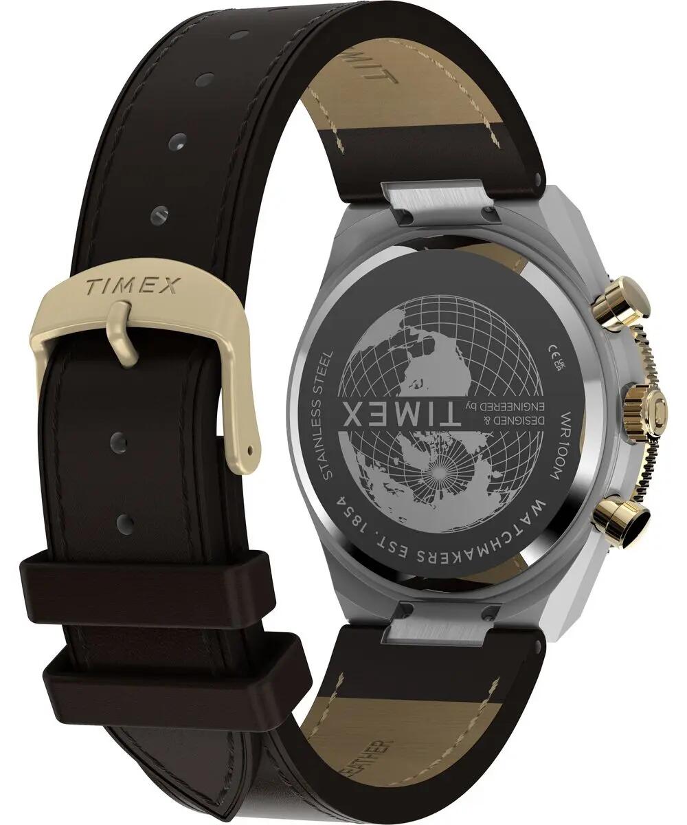 Timex Chronographe Montre Marron/Noir TW2Y56000 4/6