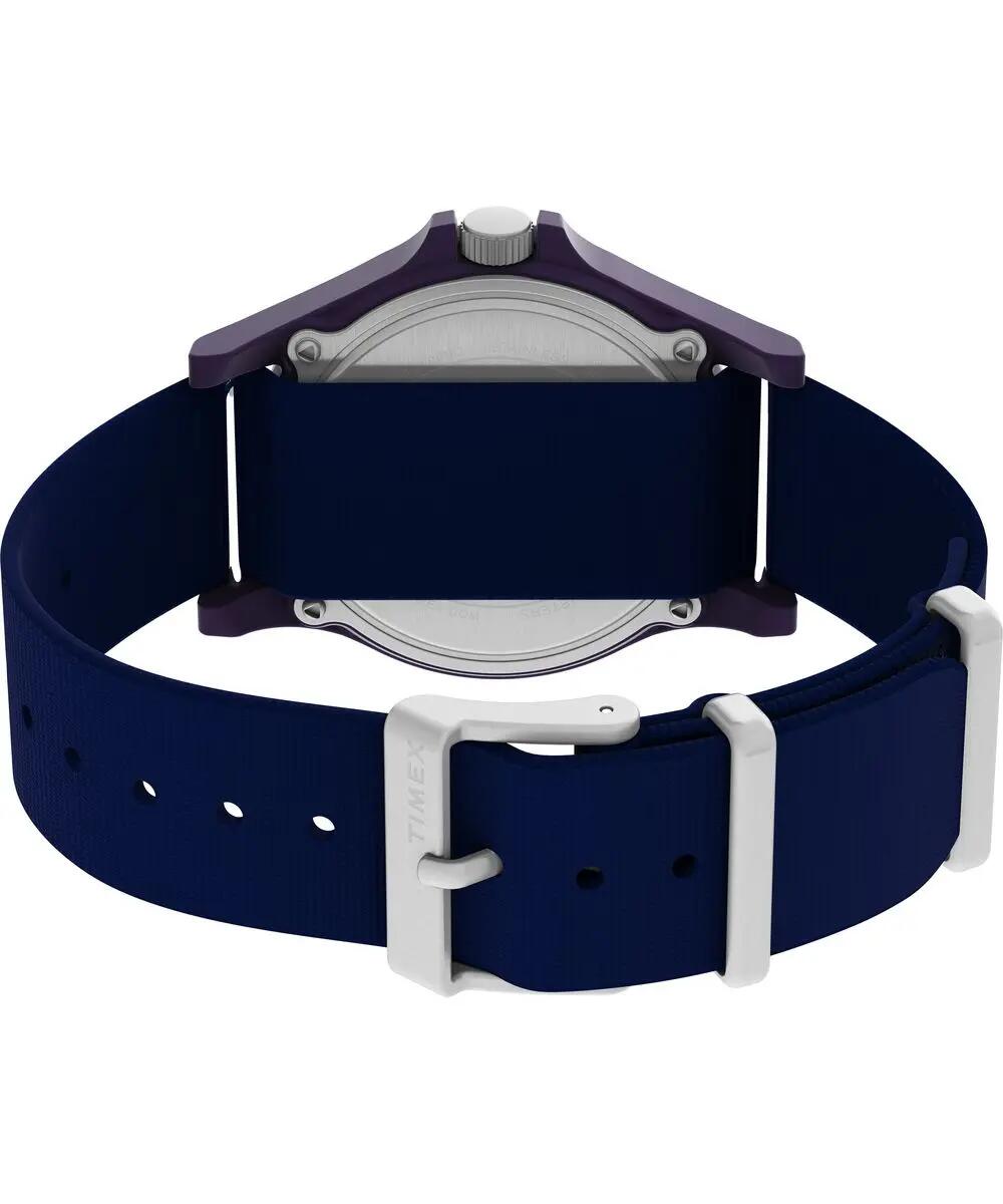 Timex Analoog  Horloge Blauw/Blauw TW2Y46200 4/6