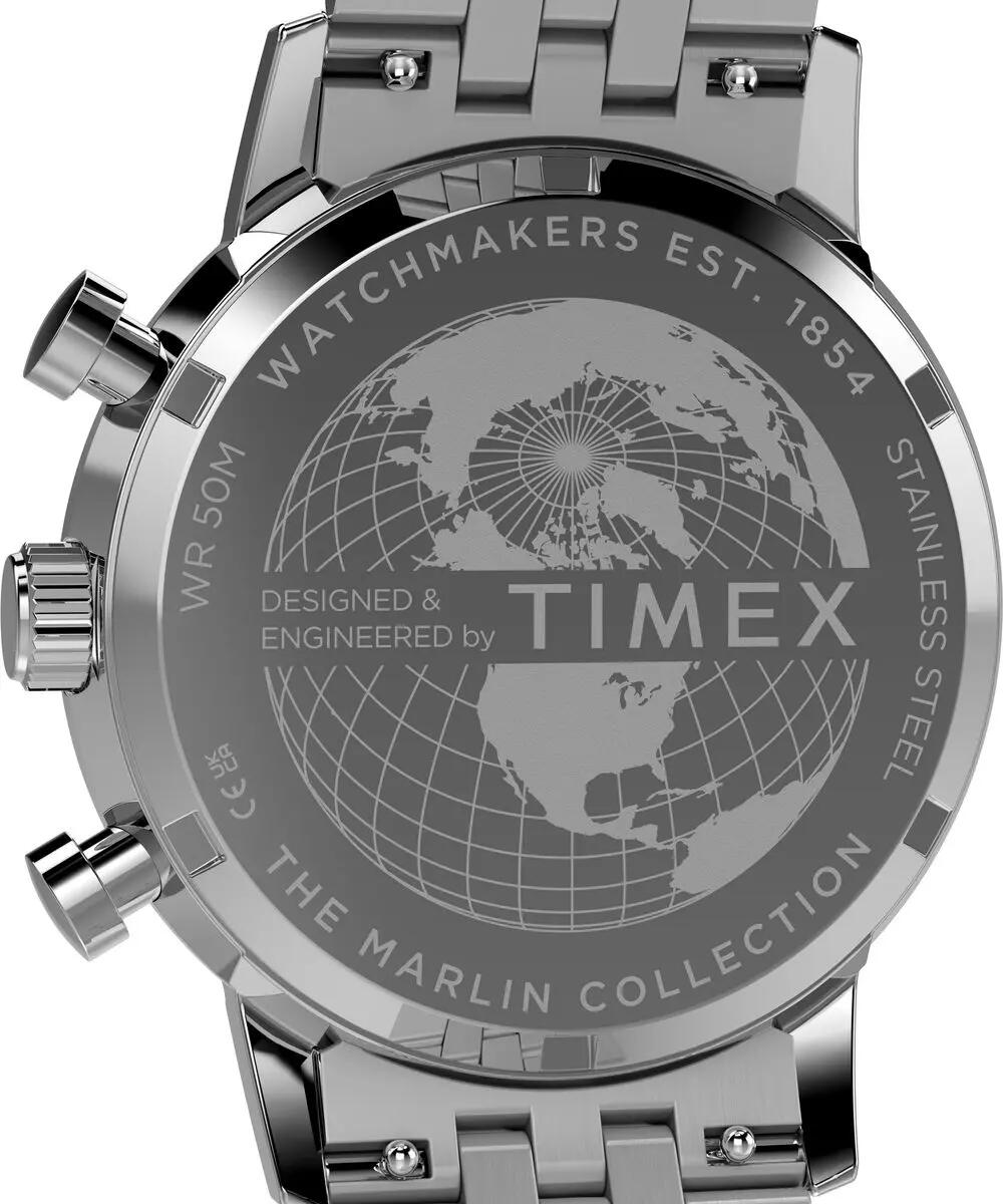 Timex Chronograph Uhr Silber/Blau TW2Y66500 4/6