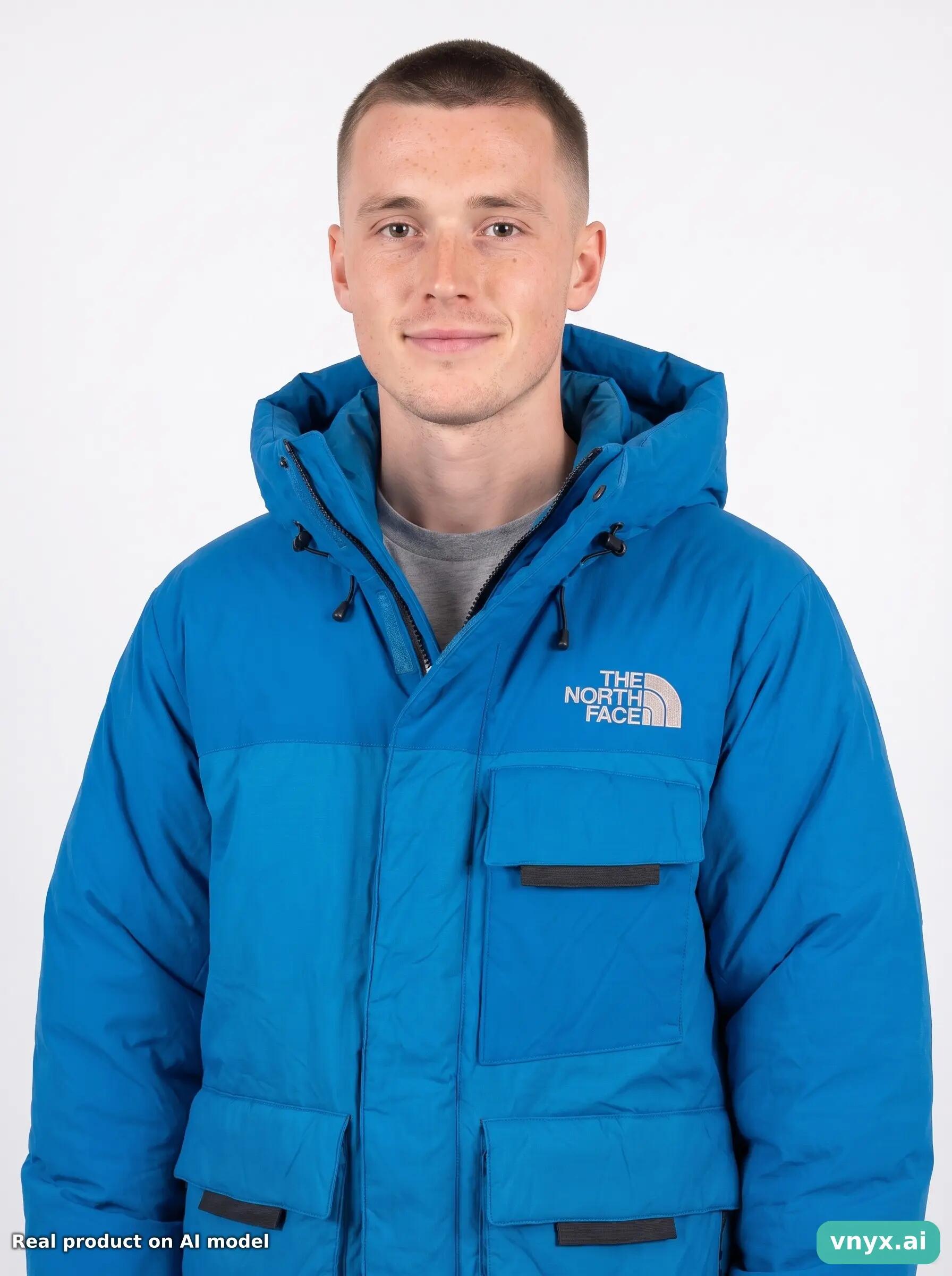 Second Life - The North Face Blue Puffer Jacket Men S 5/5