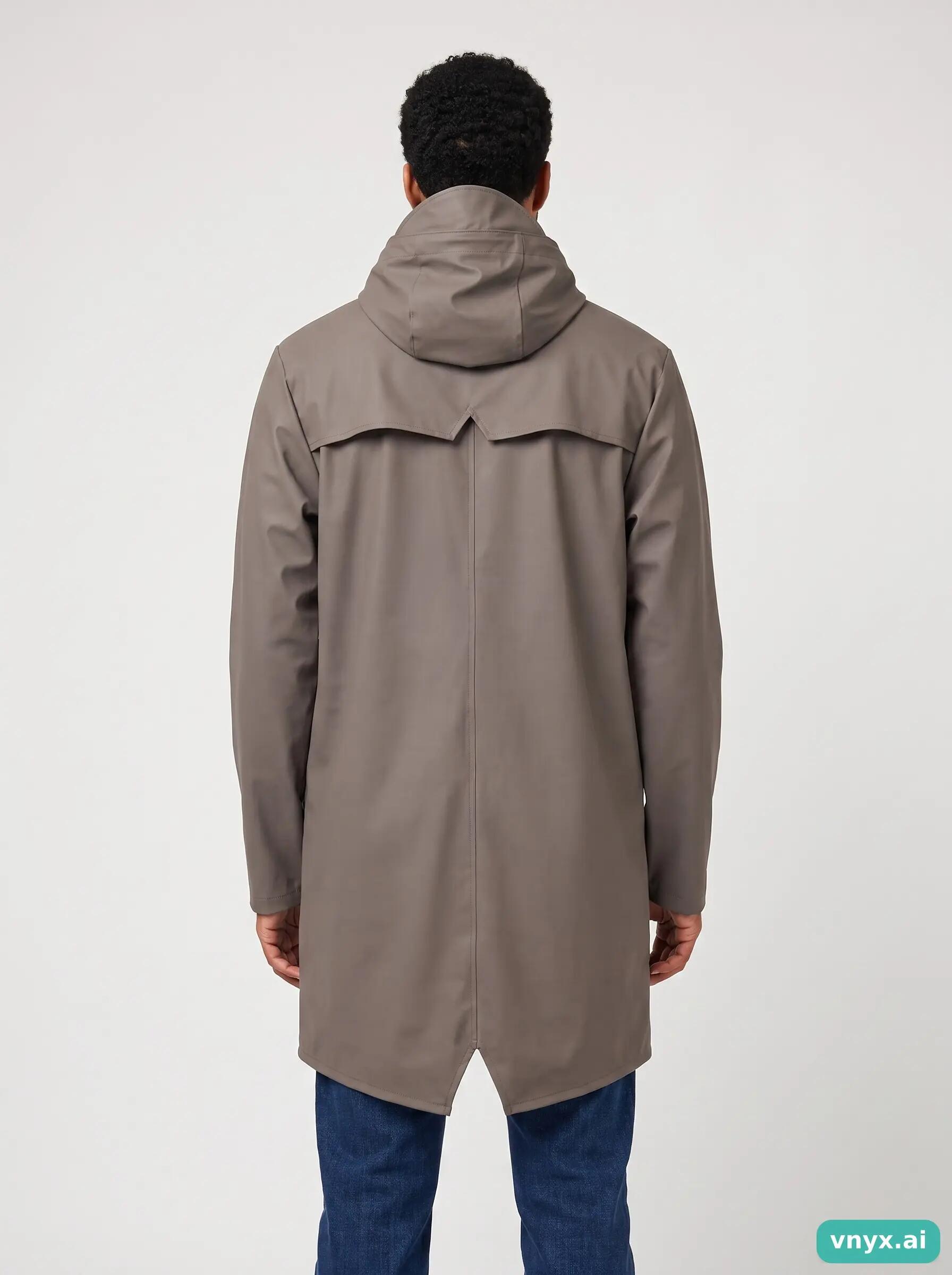 Second Life - Vintage RAINS Muted Taupe Outdoor Jacket Men S 2/5