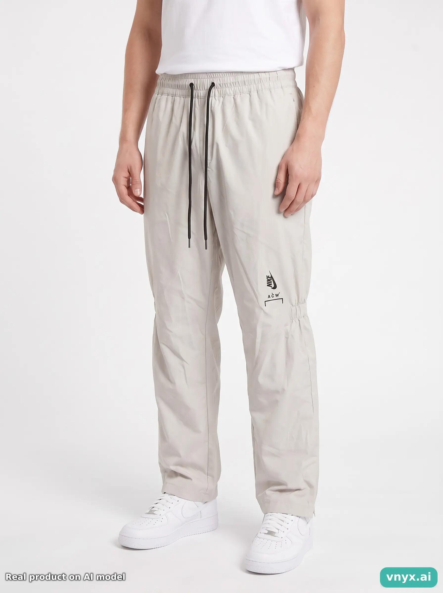 Second Life - Nike Light Grey Joggers Size L 5/5