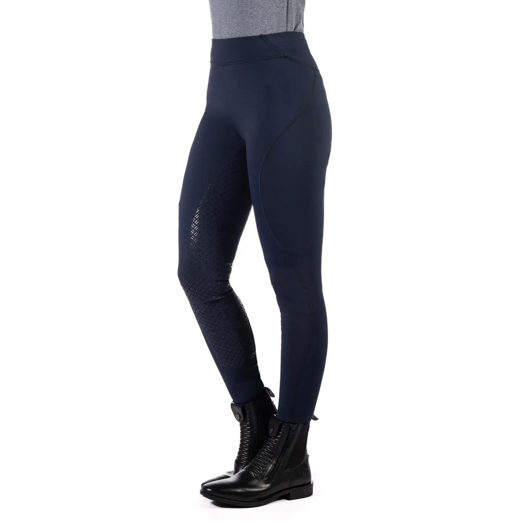 Damskie legginsy jeździeckie z pełną przyczepnością HKM Rio 3/5