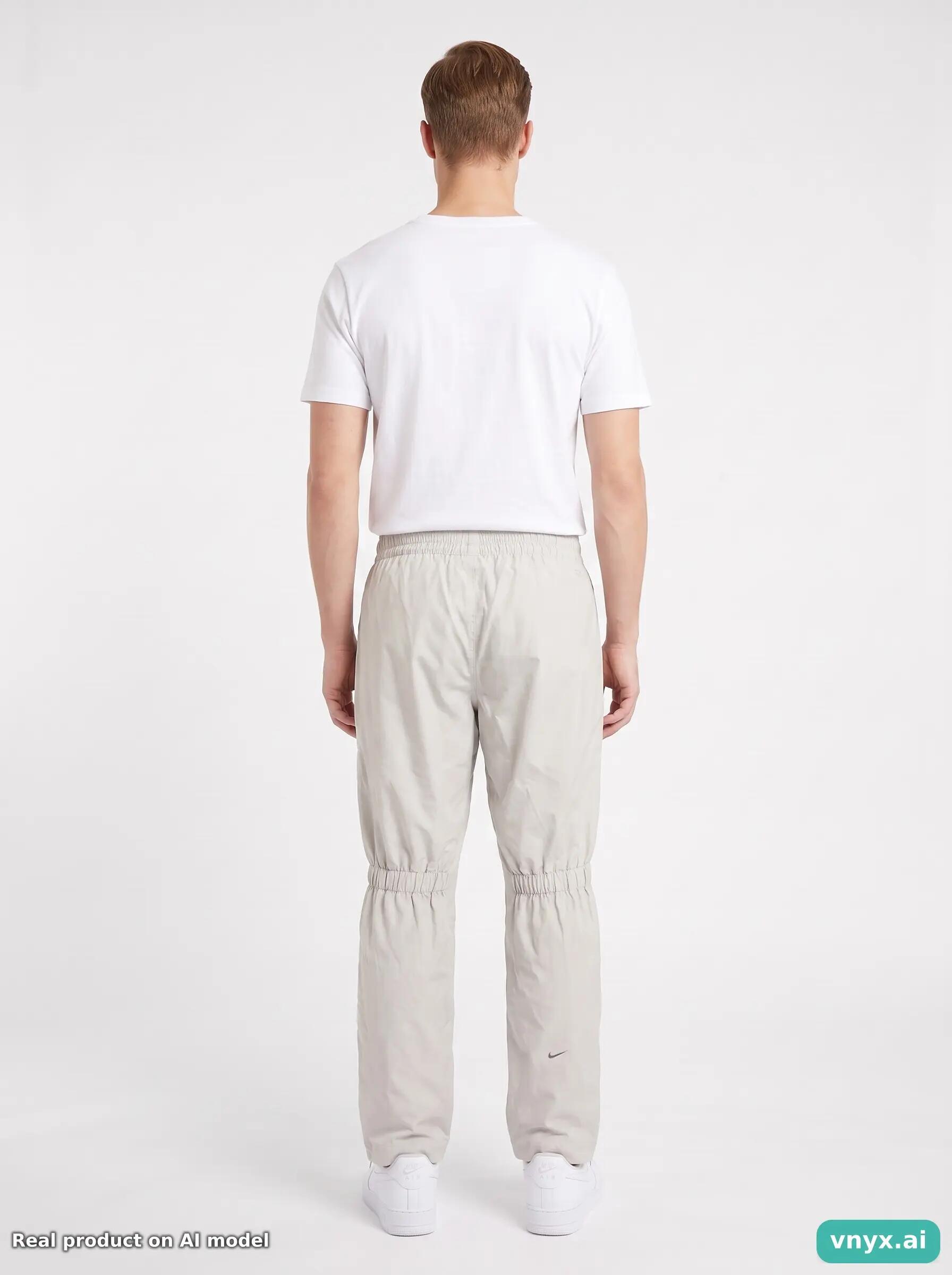 Second Life - Nike Light Grey Joggers Size L 4/5