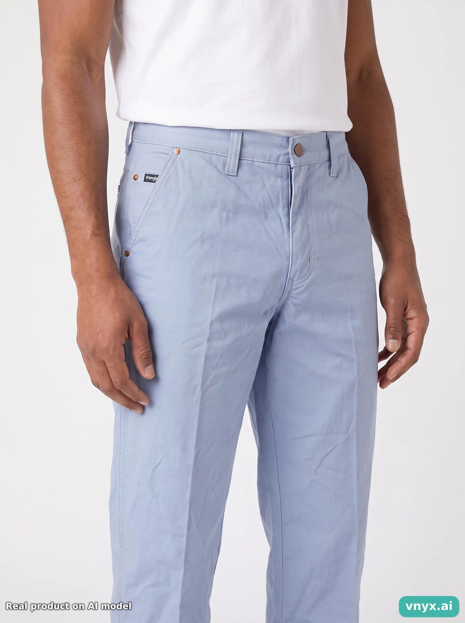 Second Life - Vintage Wrangler Light Blue Chinos Men 26 L34 5/6
