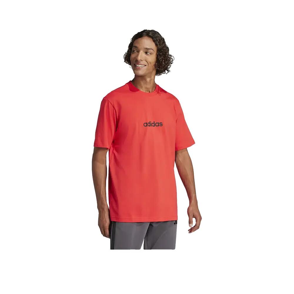 T-shirt Adidas Essentials Linear Imprimé Col rond Manches courtes 100% coton 4/6