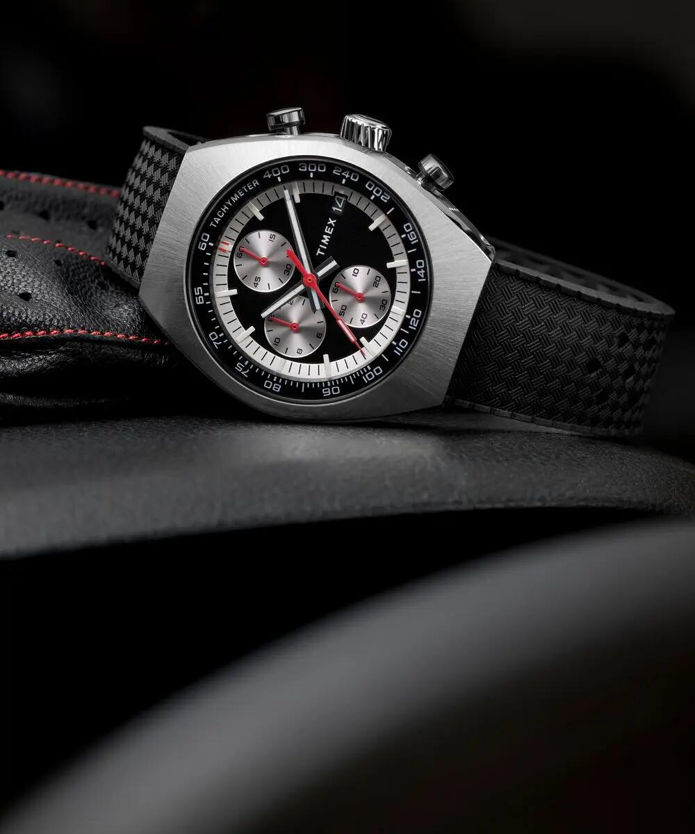 Timex Chronographe Montre Noir/Noir TW2W64500 5/6
