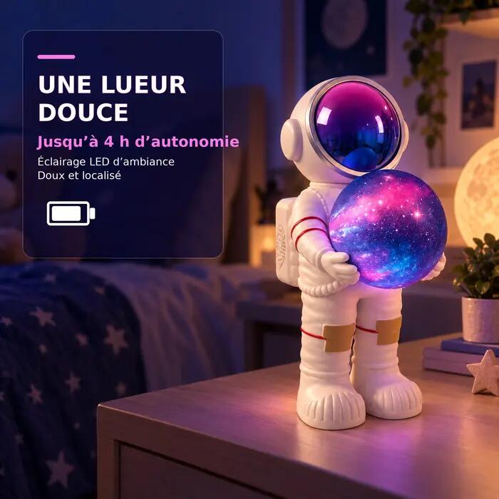 Enceinte bluetooth lumineuse Astronaute 7/7
