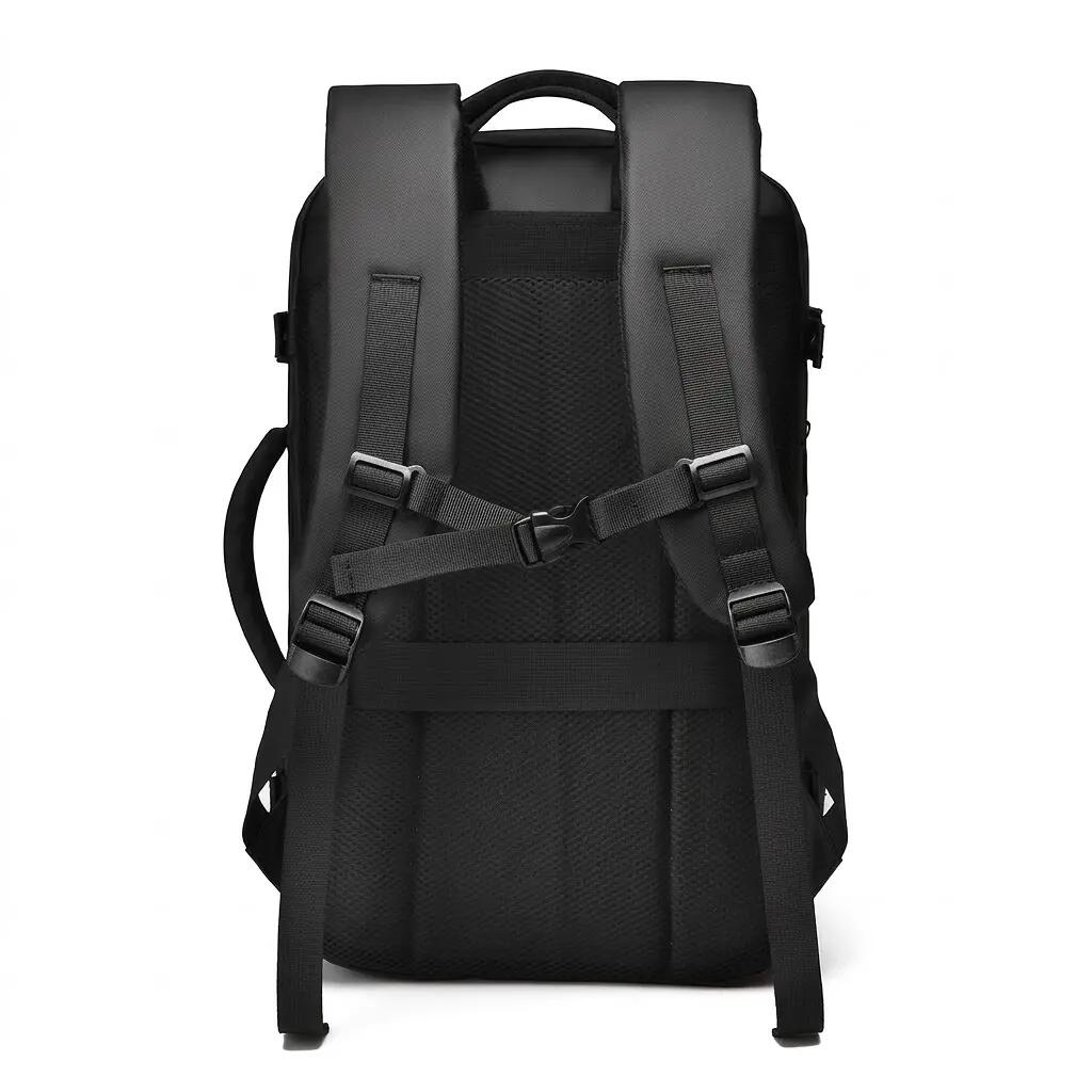 Sac à dos de voyage extensible 26-33L 48x28x13 cm - Noir 7/8