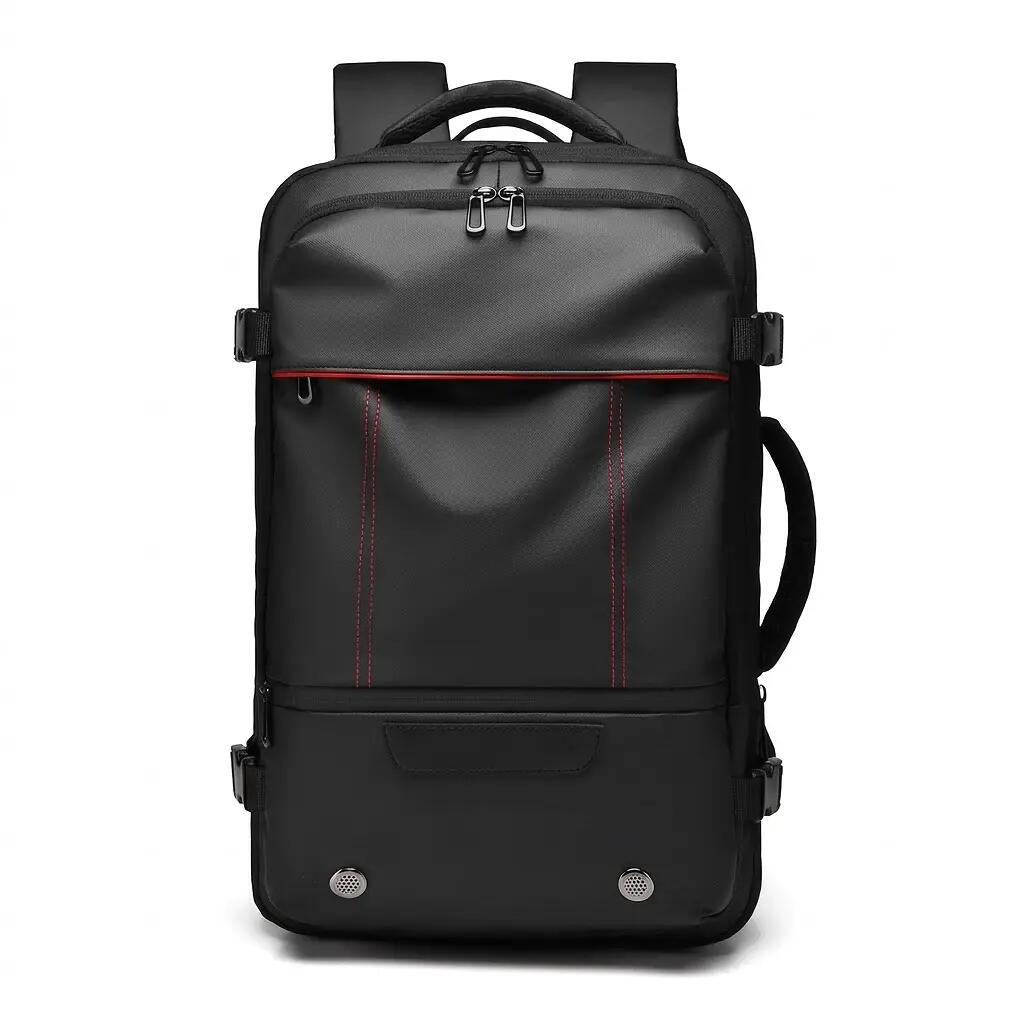 Sac à dos de voyage extensible 26-33L 48x28x13 cm - Noir 6/8
