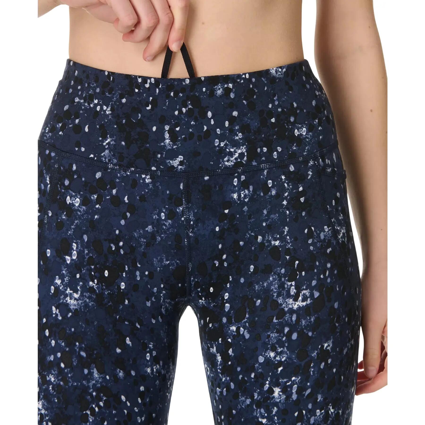 Legging Yoga Motif/style Carapace De Tortue ULTIMATE Femme (Bleu Nuit) 5/6