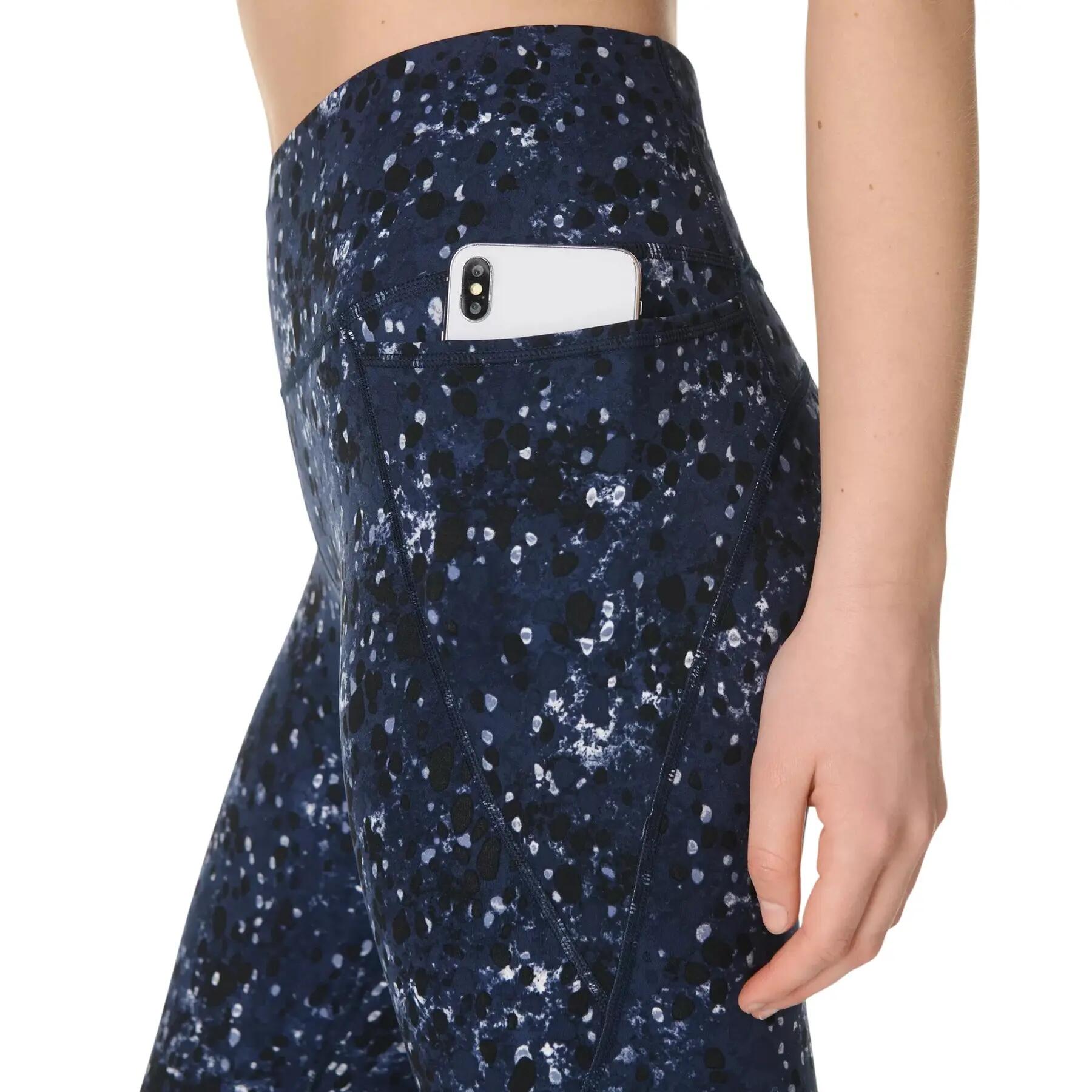 Legging Yoga Motif/style Carapace De Tortue ULTIMATE Femme (Bleu Nuit) 4/6