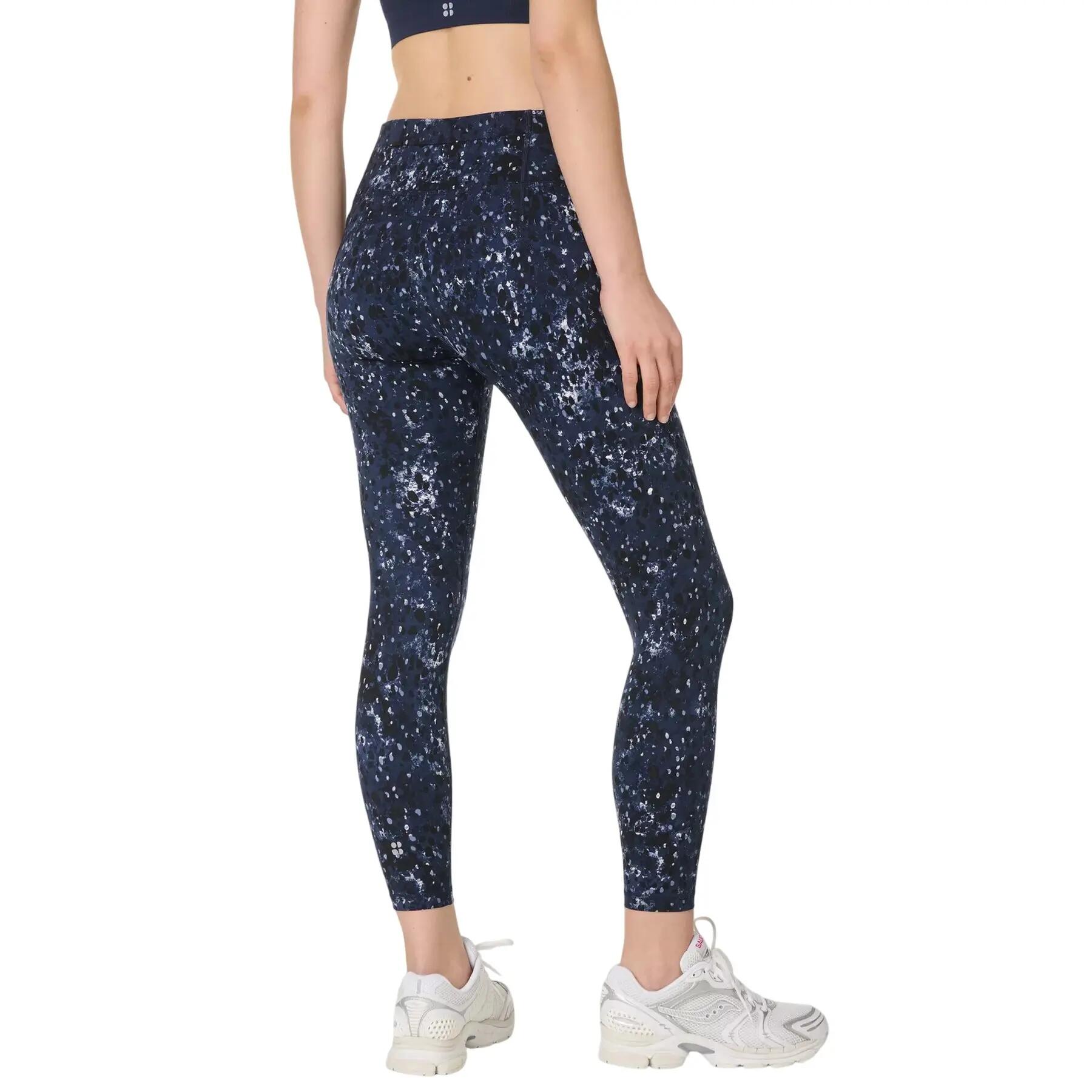 Legging Yoga Motif/style Carapace De Tortue ULTIMATE Femme (Bleu Nuit) 3/6