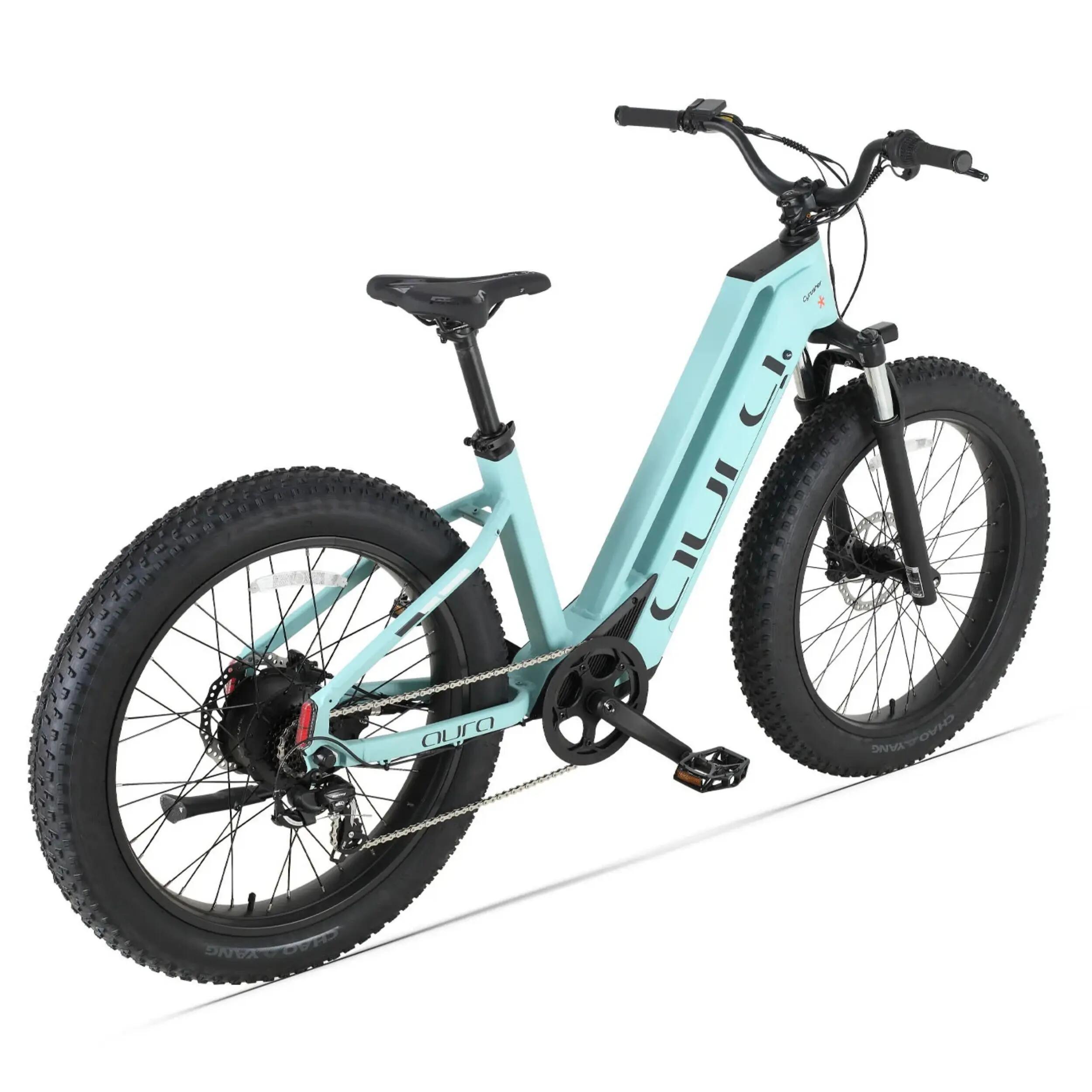 Bicicleta eléctrica urbana Cyrusher Aura batería 52V 15Ah 95N·m 2/4