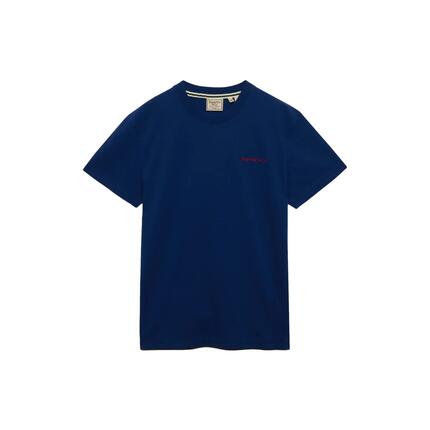 superdry T‑shirt Essential Company Logo brodé slim en coton – Sleet Grey
