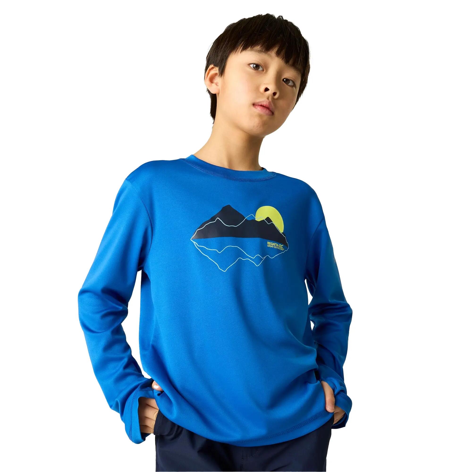 KinderTshirt met lange mouwen met afbeelding van de Alvaradoberg (Olympisch 1/7