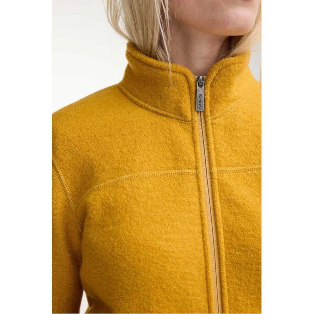Gilet zippé en laine pour femme Beata - Jaune 4/5