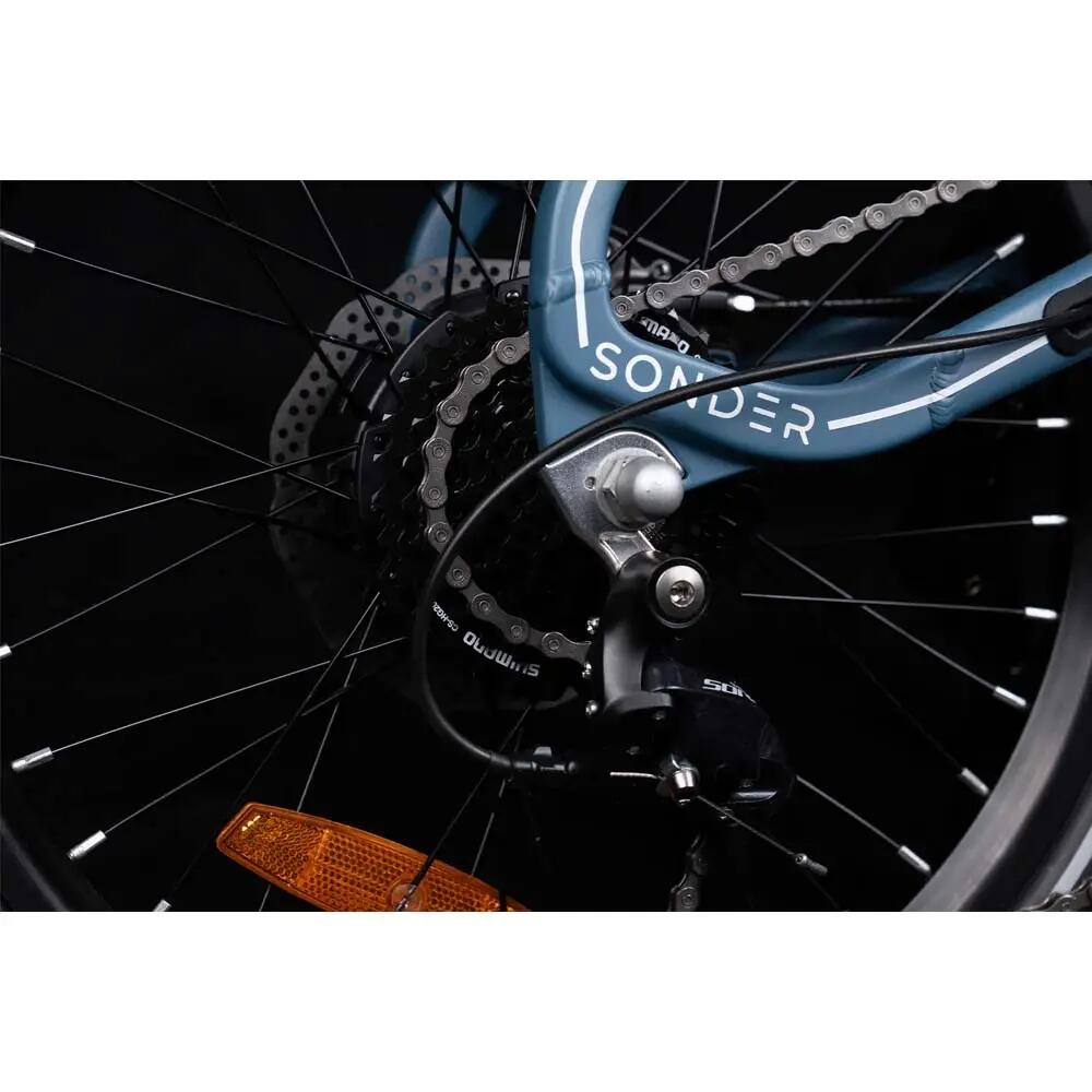 Bicicleta elétrica dobrável para adultos Sonder: pneu de 20", bateria 48V 10Ah 8/8