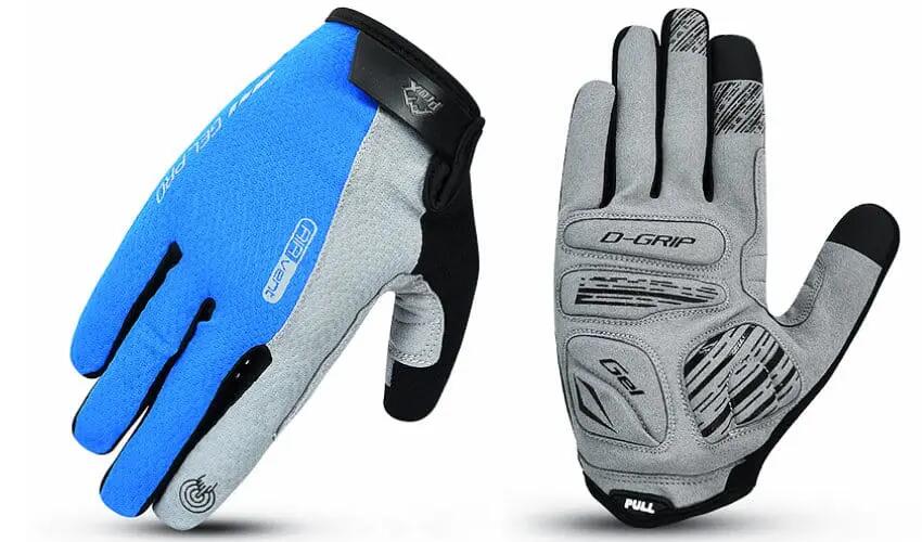 Rękawiczki rowerowe PROX długie Efficient Gel Pro AIR Vent Touch M niebieskie 1/1