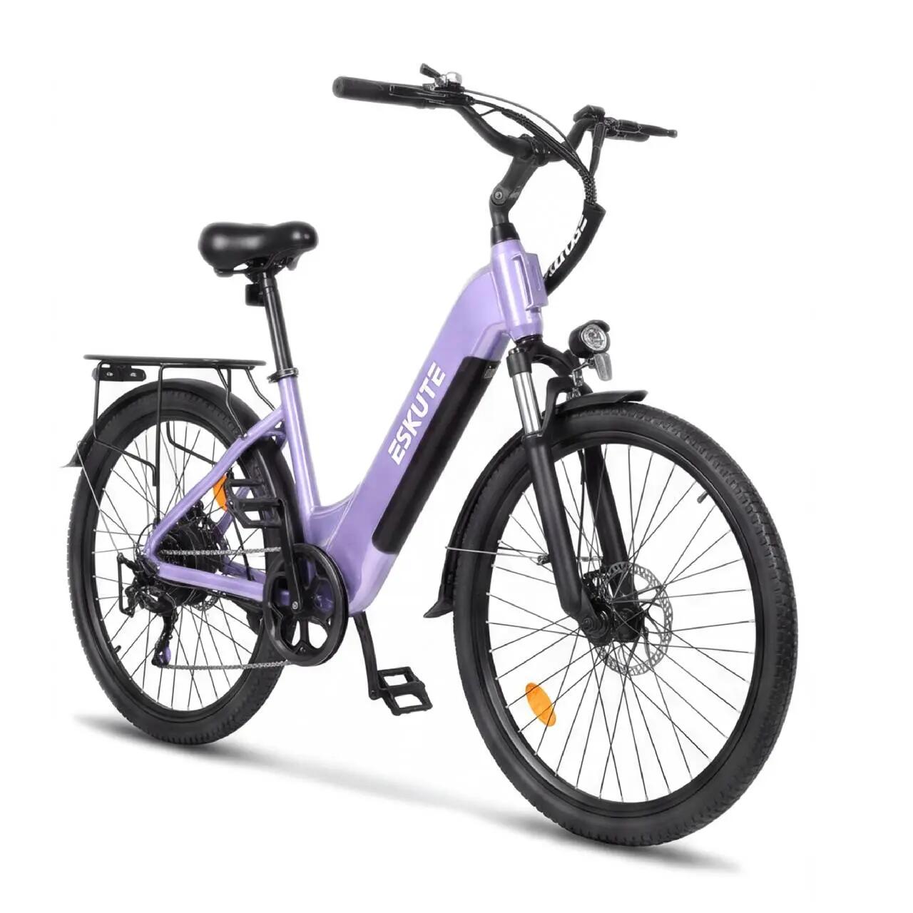 Elektrische Fiets Eskute C202, 65Nm Koppel, 48V 17.5Ah Accu, 26×2.1 Inch Banden 2/4