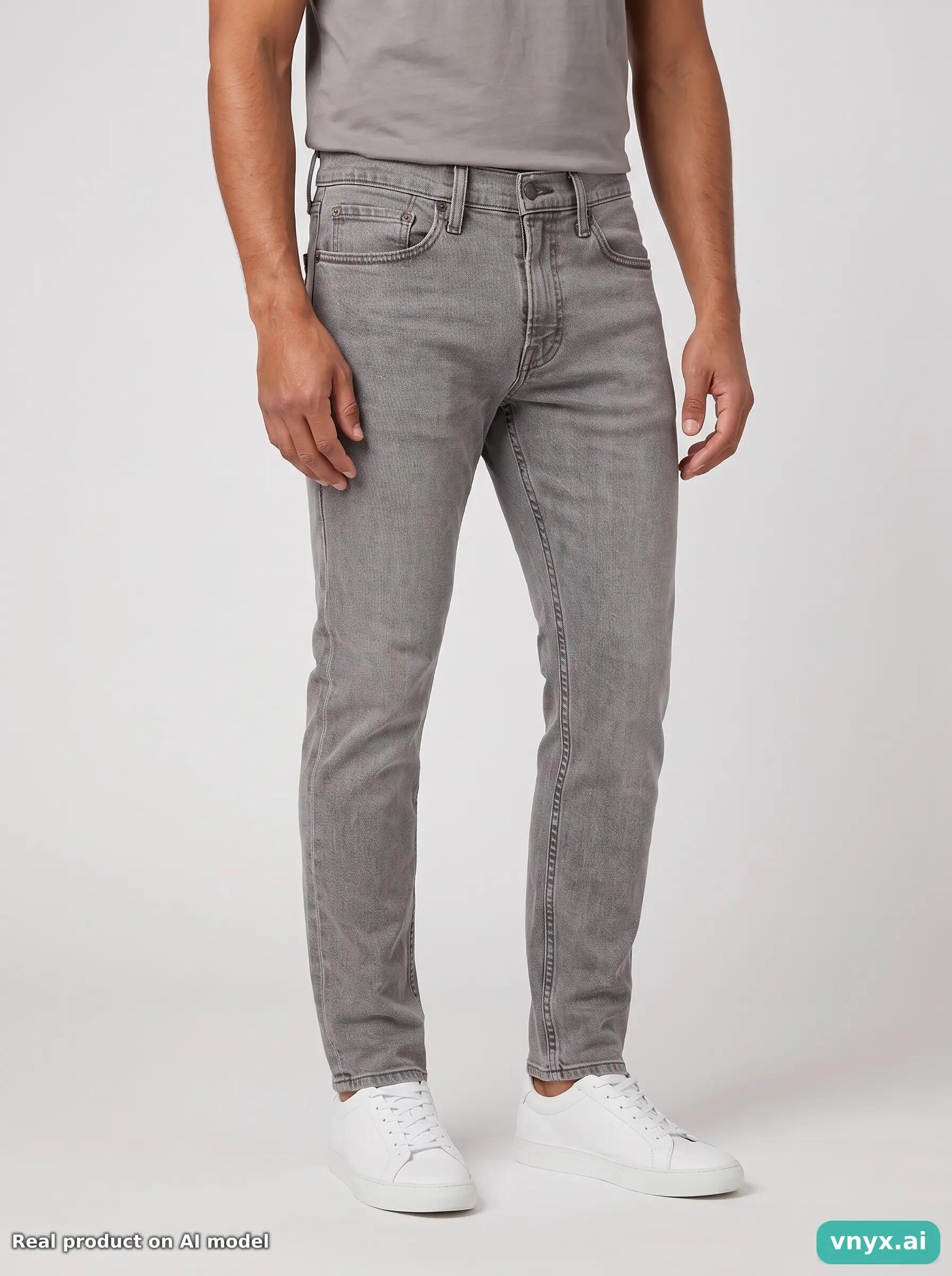 Second Life - Vintage Levi Strauss & Co. Grey Jeans Men 29 L32 5/5