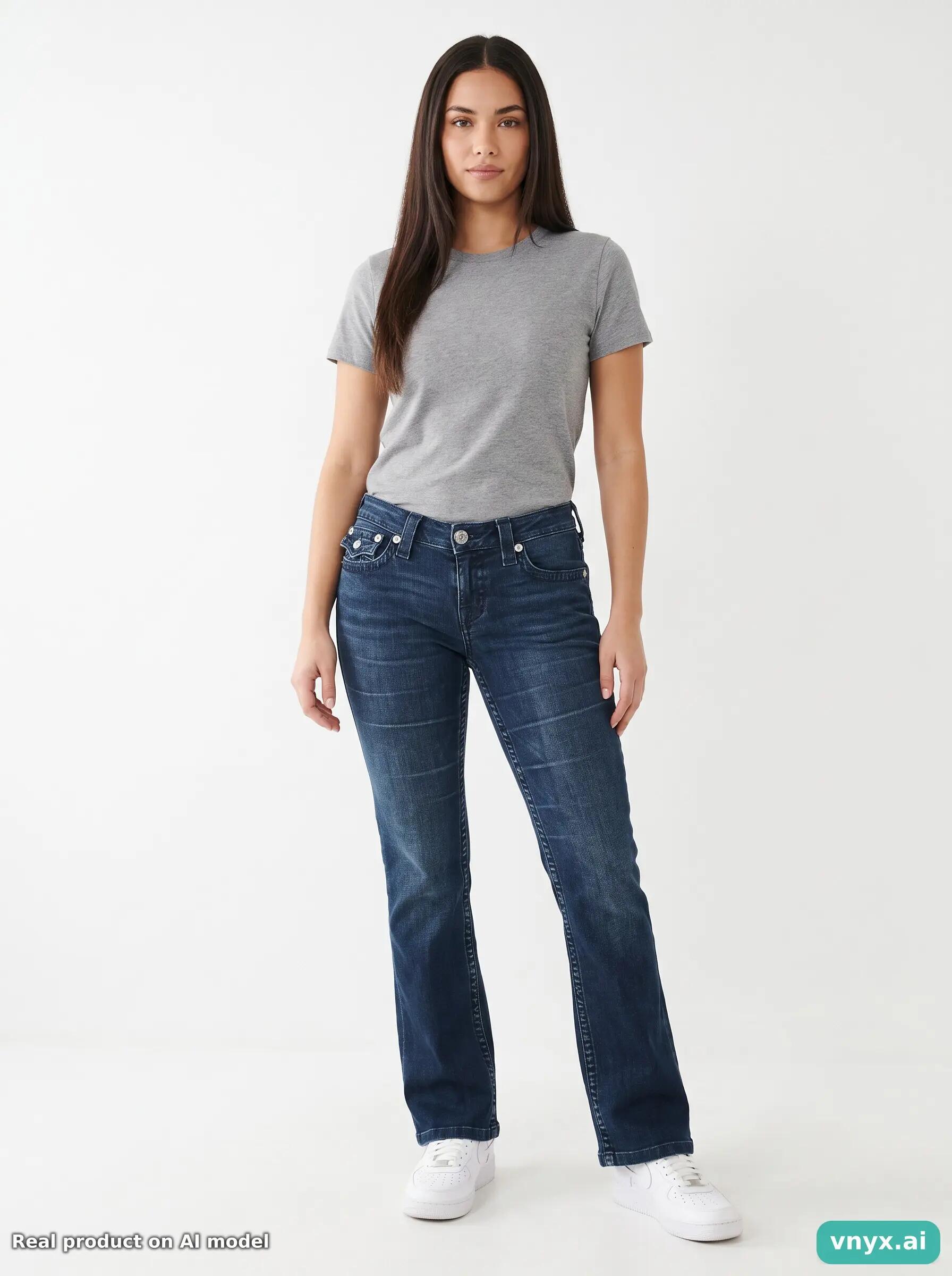 Second Life - Vintage True Religion Dark Blue Jeans Women 31 29 5/5