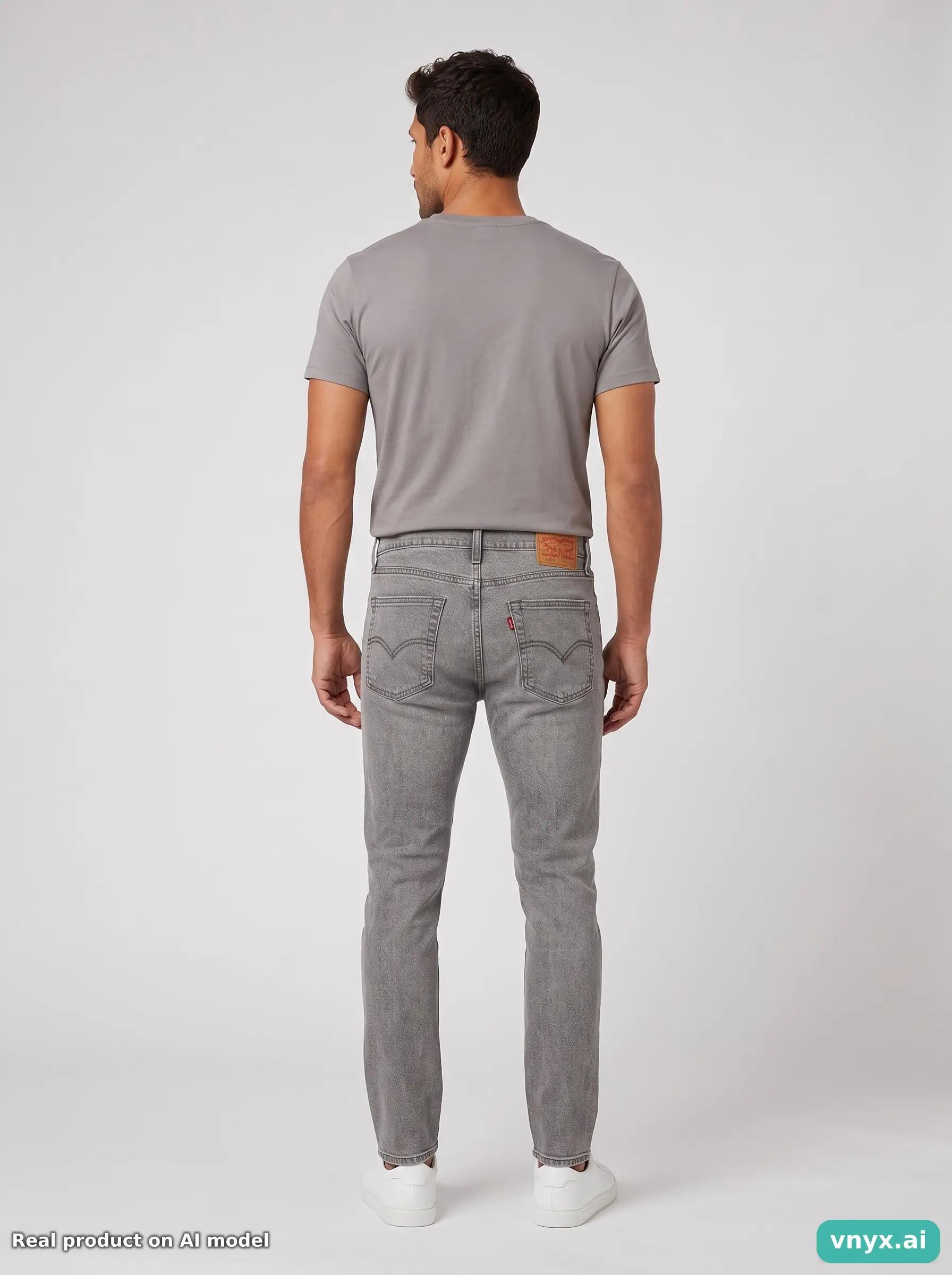 Second Life - Vintage Levi Strauss & Co. Grey Jeans Men 29 L32 2/5