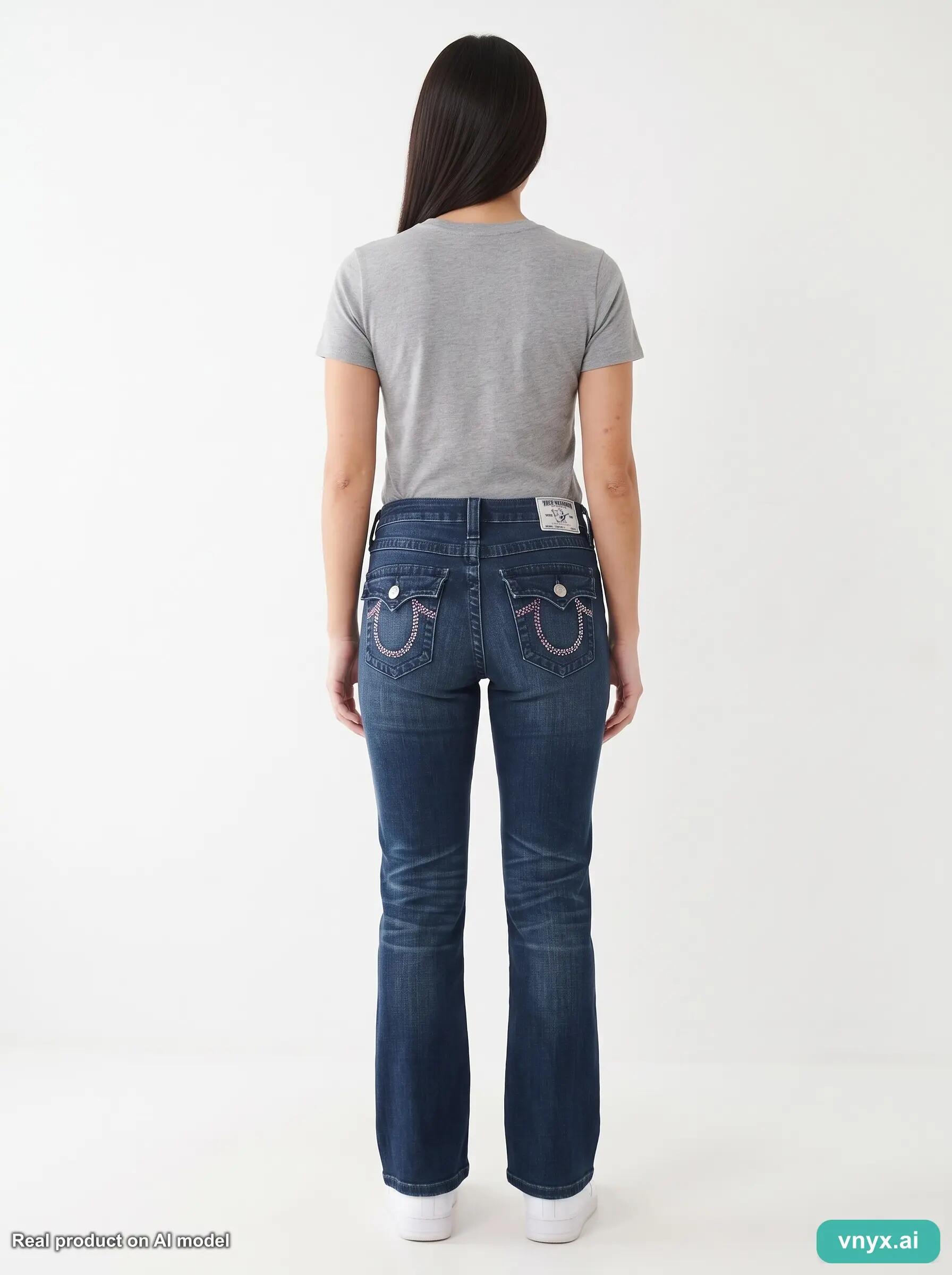 Second Life - Vintage True Religion Dark Blue Jeans Women 31 29 3/5