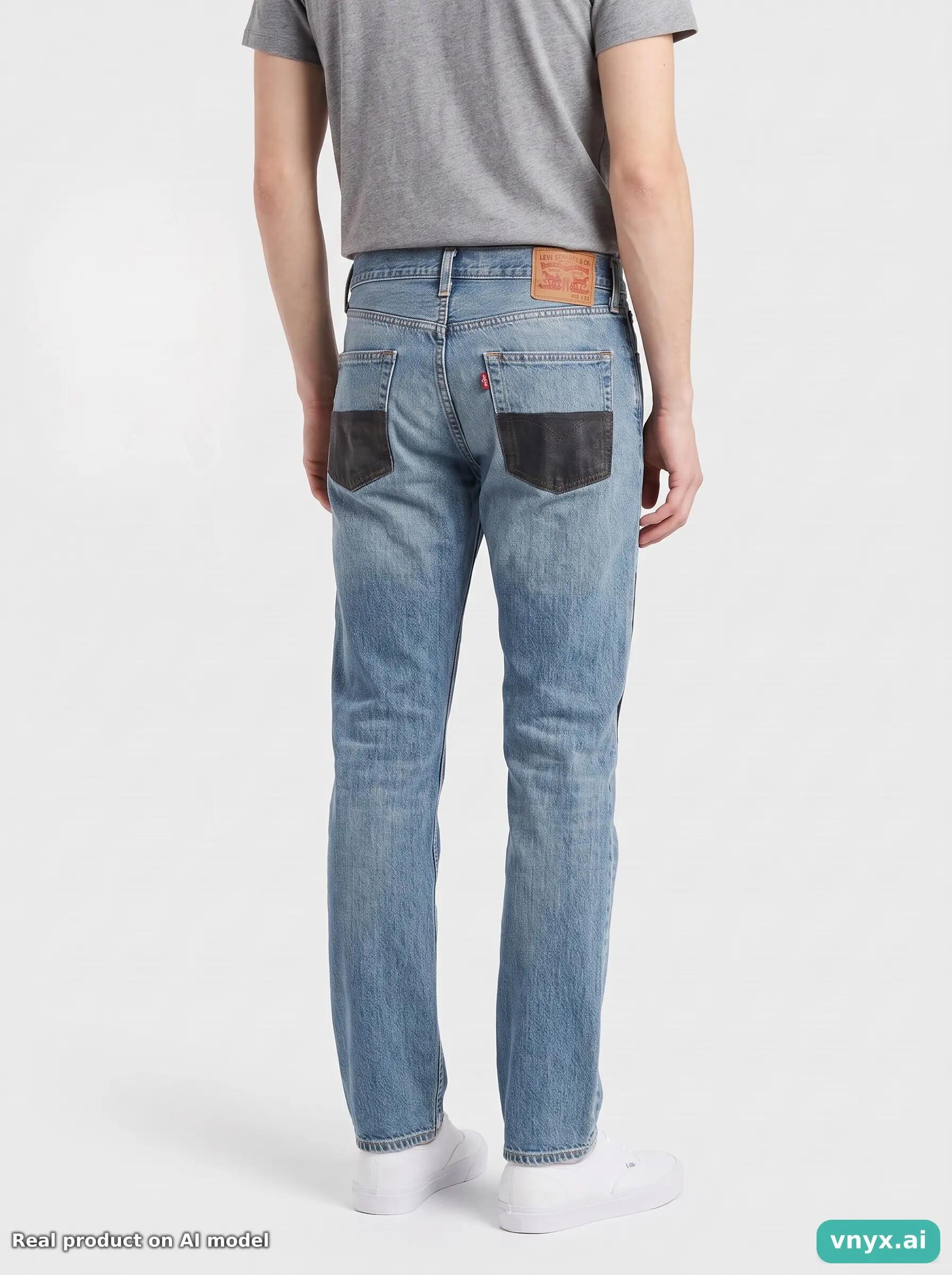 Second Life - Vintage LEVI STRAUSS & CO. Blue Jeans Men 32 L34 2/6
