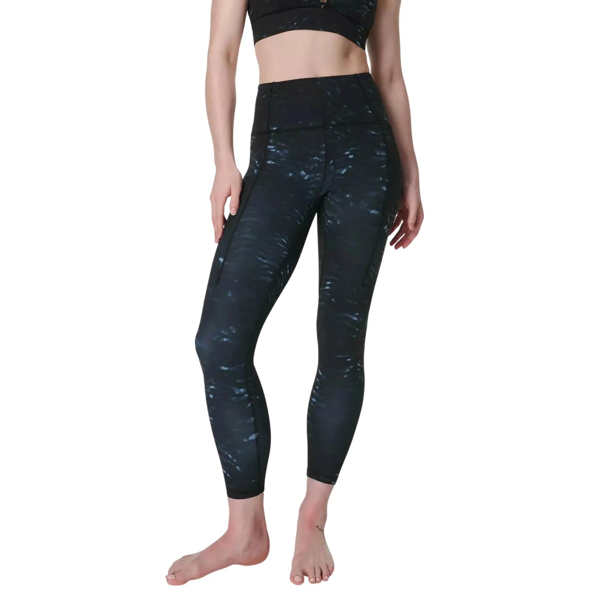 Legging 7/8 Yoga Motif/style Imprimé Tigre Femme (Bleu) 4/4