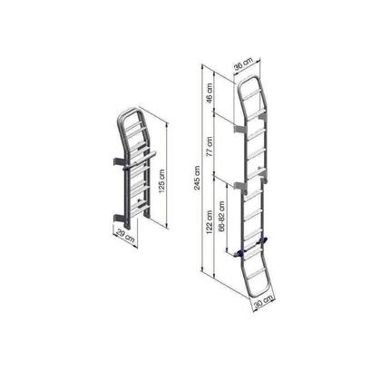 Thule Leiter 10 Stufen Aluminium