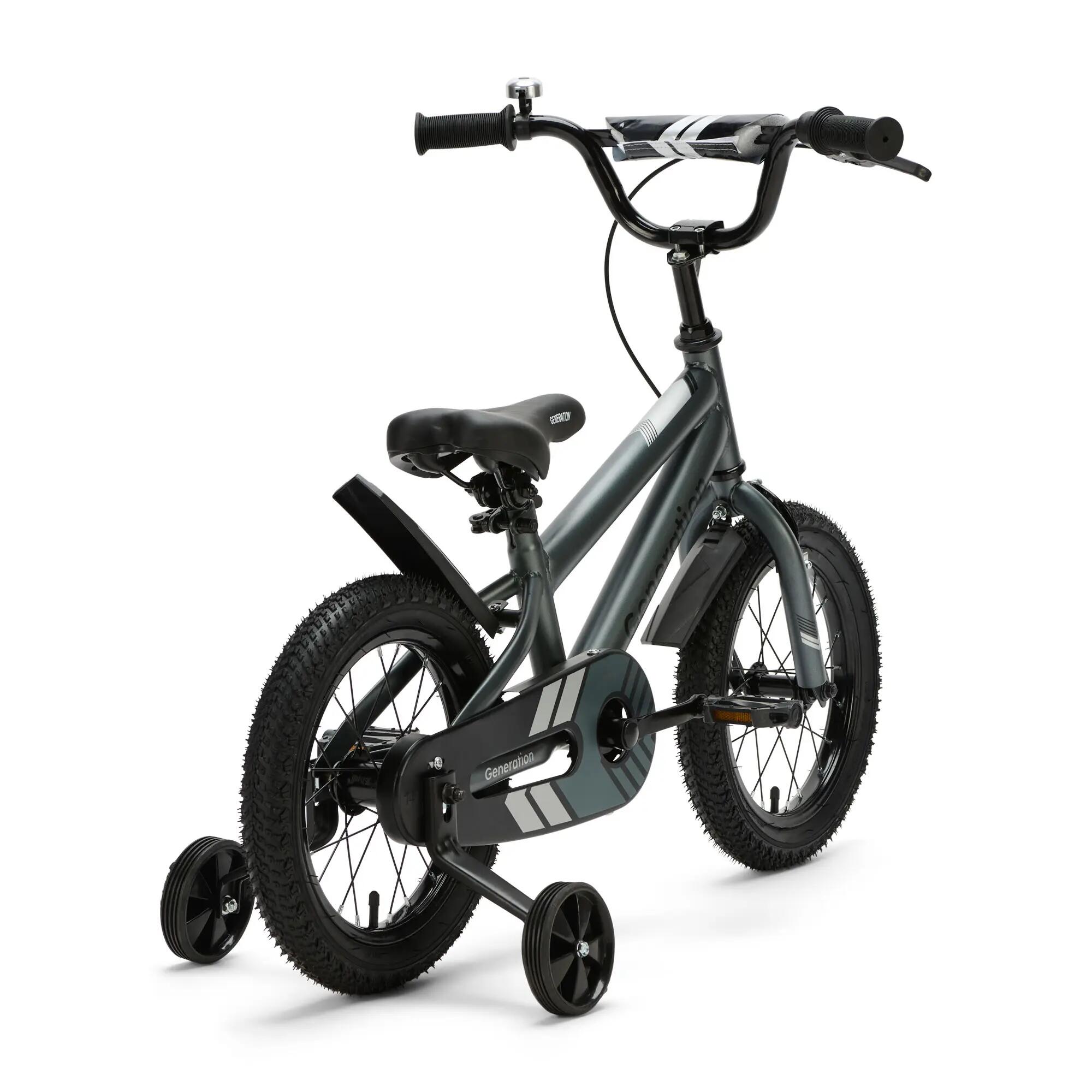 Generation Sport 14 Pouces Gris – Vélo Enfant – 3 à 5 Ans 3/4