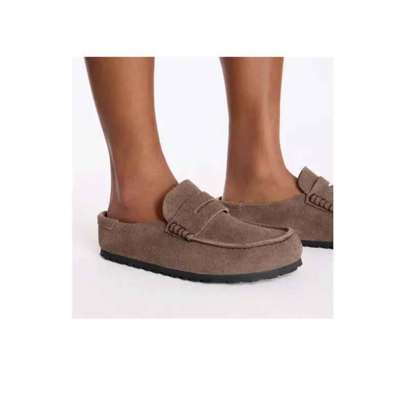 Clogs Damen Birkenstock Naples Wrapped Leve Braun 6/7