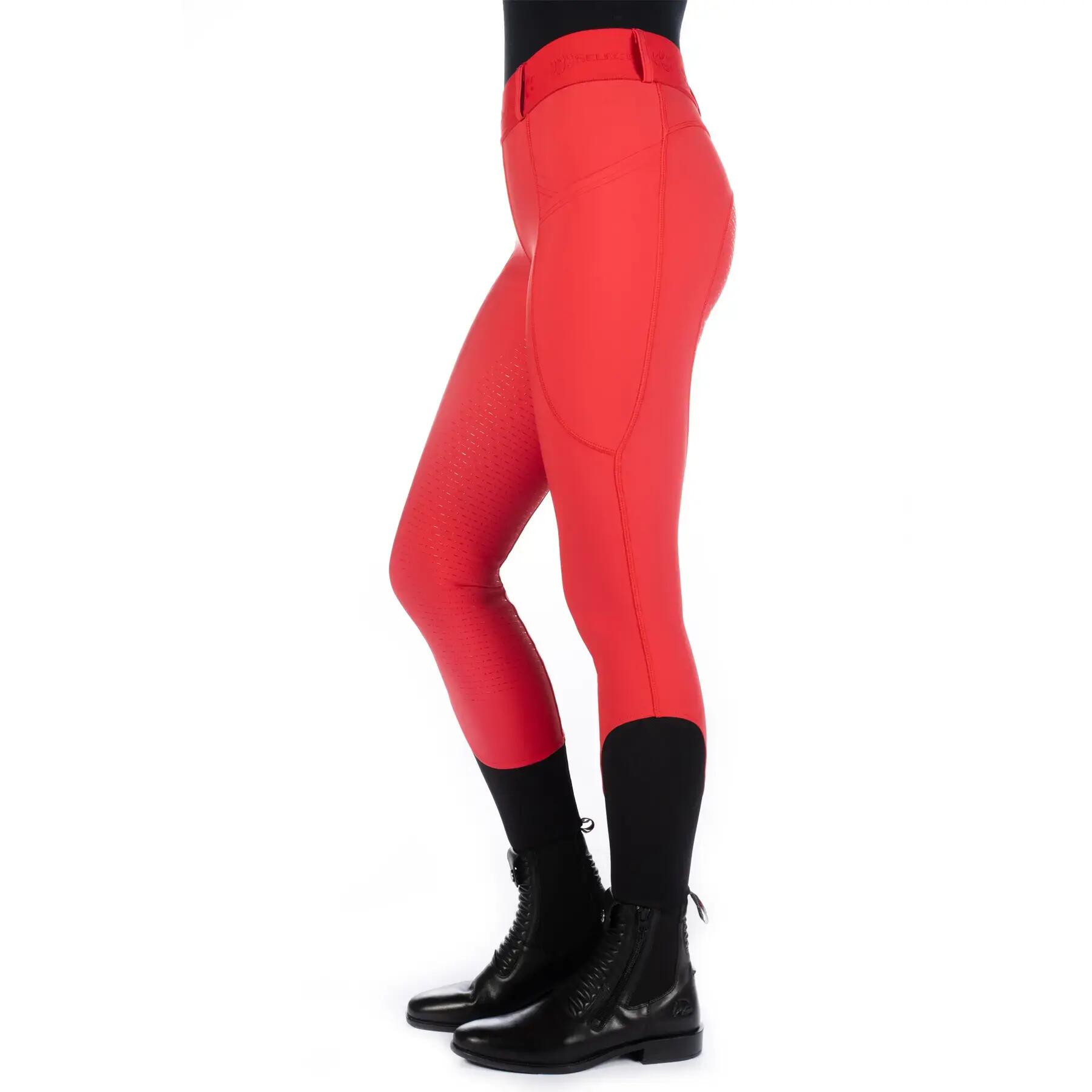 Damskie legginsy jeździeckie z pełną przyczepnością HKM Selection Aruba 3/5