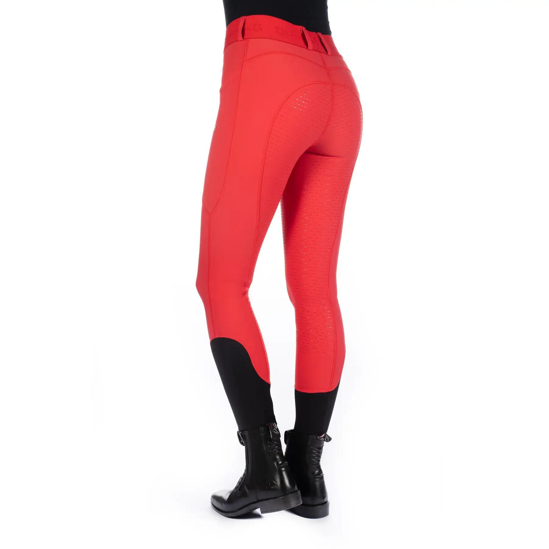 Damskie legginsy jeździeckie z pełną przyczepnością HKM Selection Aruba 2/5