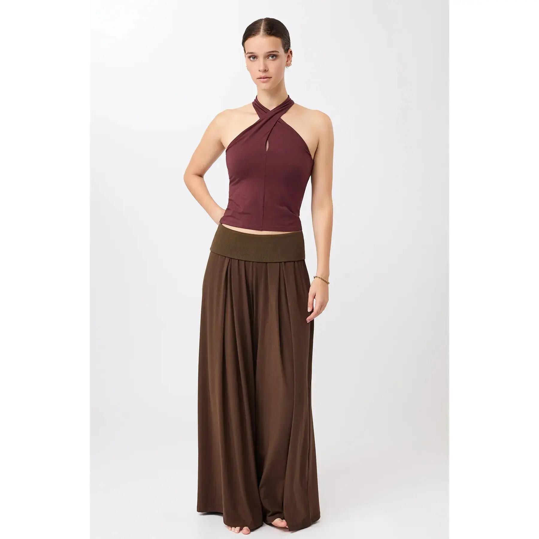 Pantalón de pierna ancha mujer Mandala 4/5