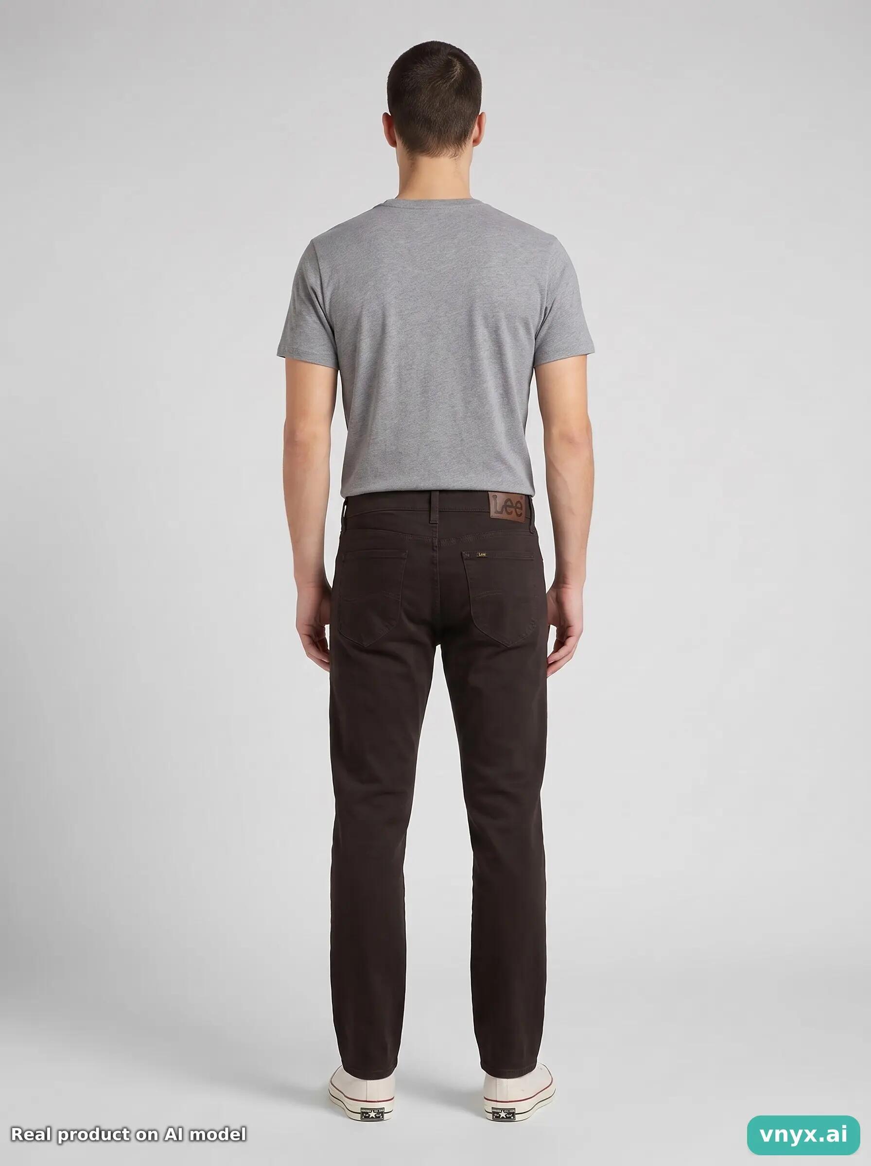 Second Life - Vintage Lee Deep Black Jeans Men 30 L32 4/6