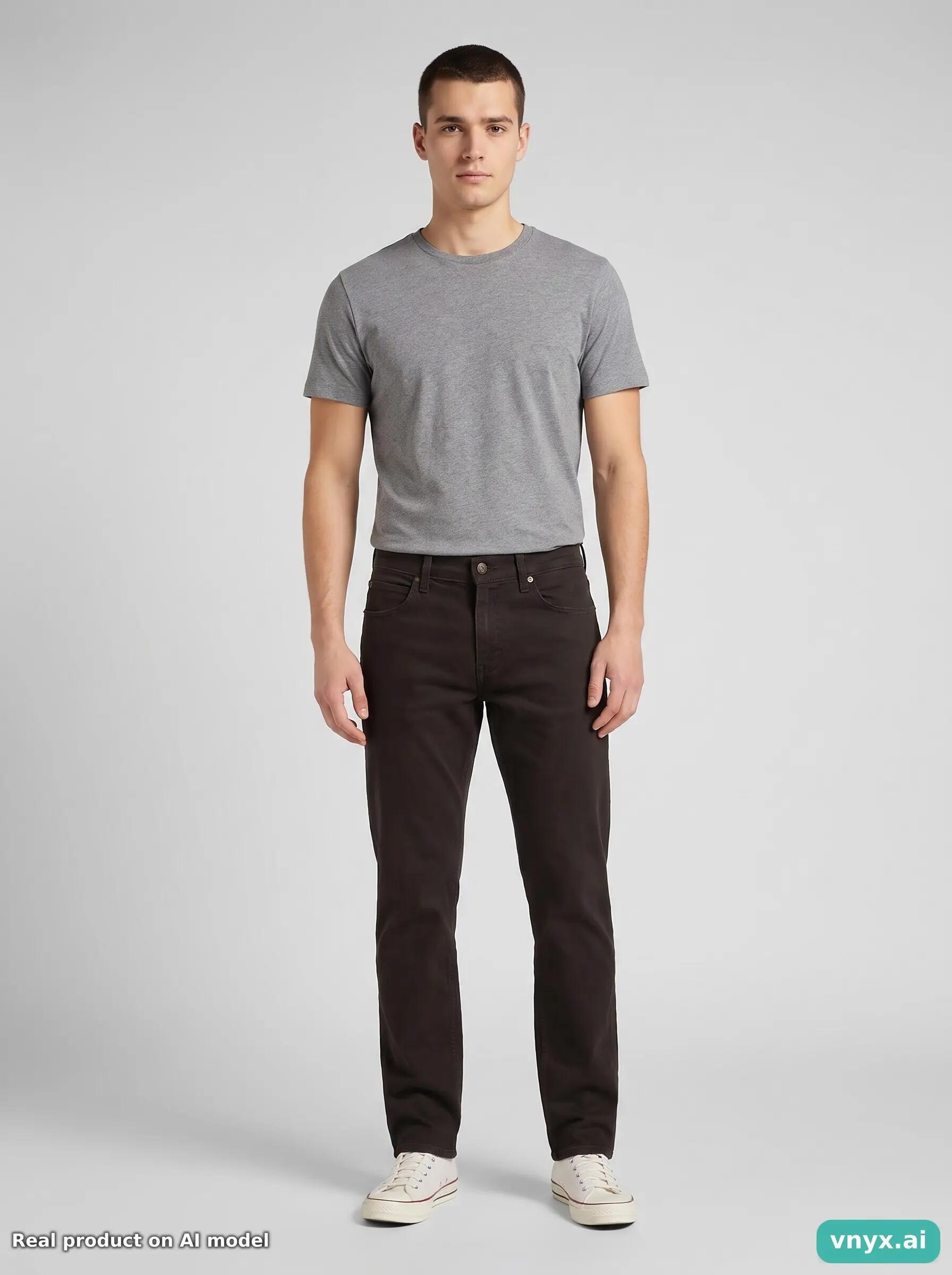 Second Life - Vintage Lee Deep Black Jeans Men 30 L32 3/6