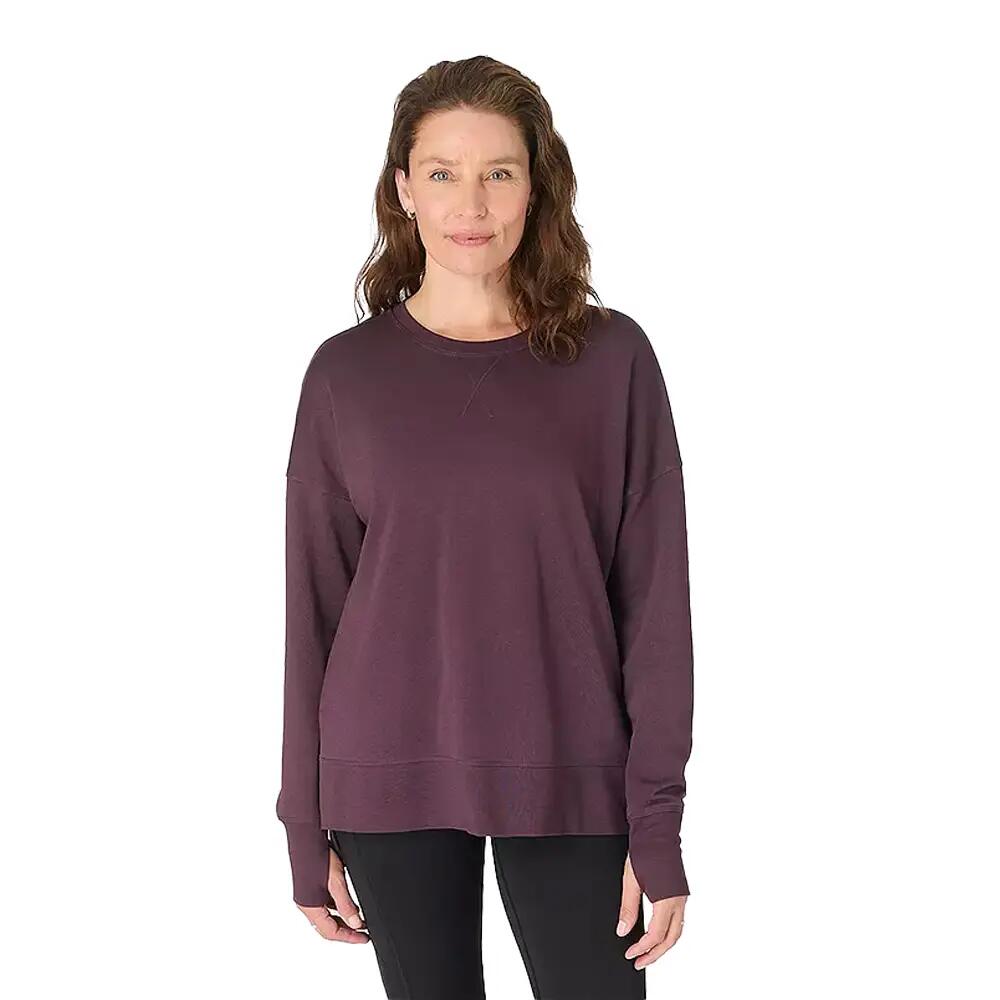 Felpa Linea Lunga Donna Sweaty Betty After Class Viola Nettuno 4/4