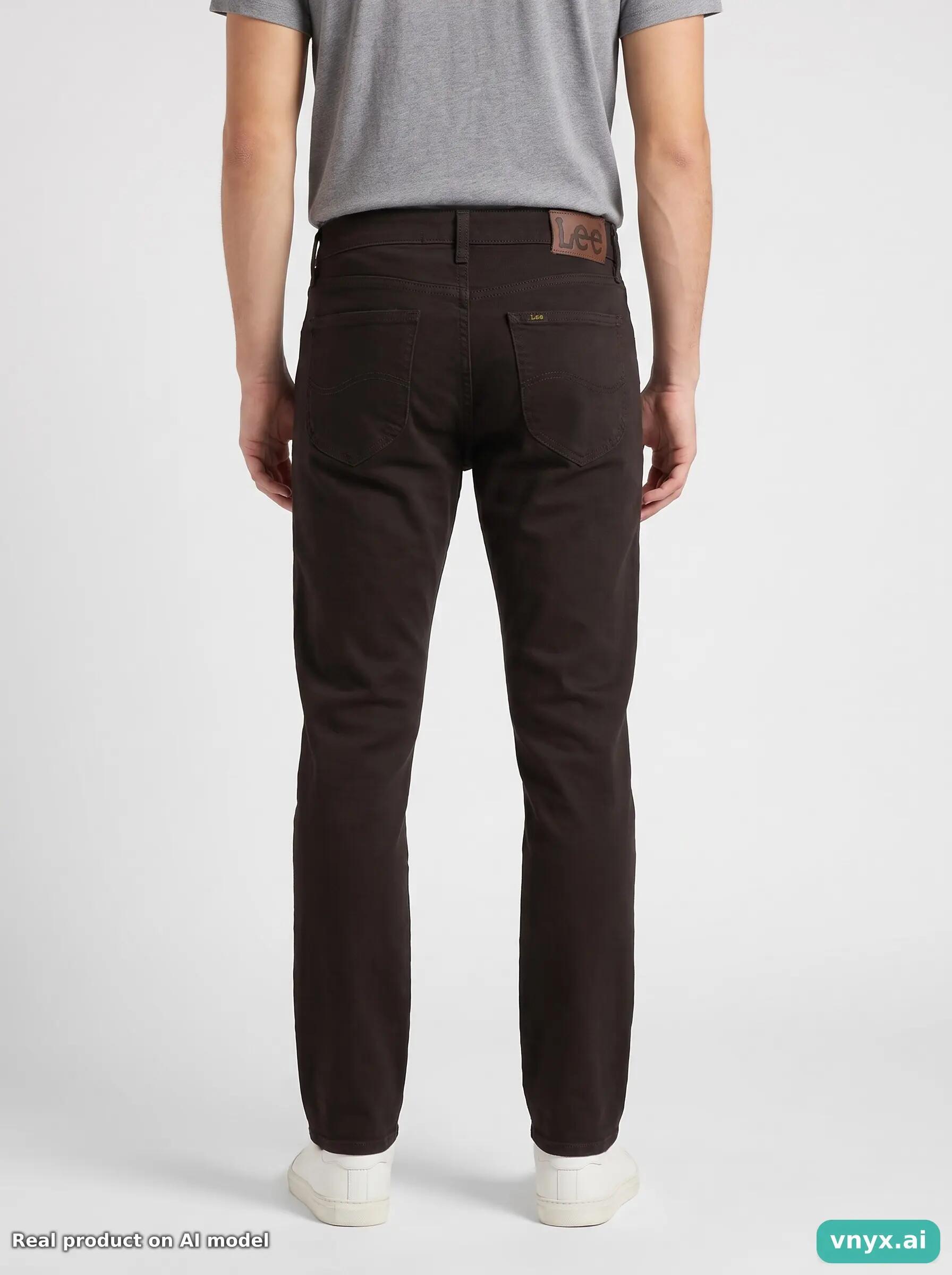 Second Life - Vintage Lee Deep Black Jeans Men 30 L32 2/6