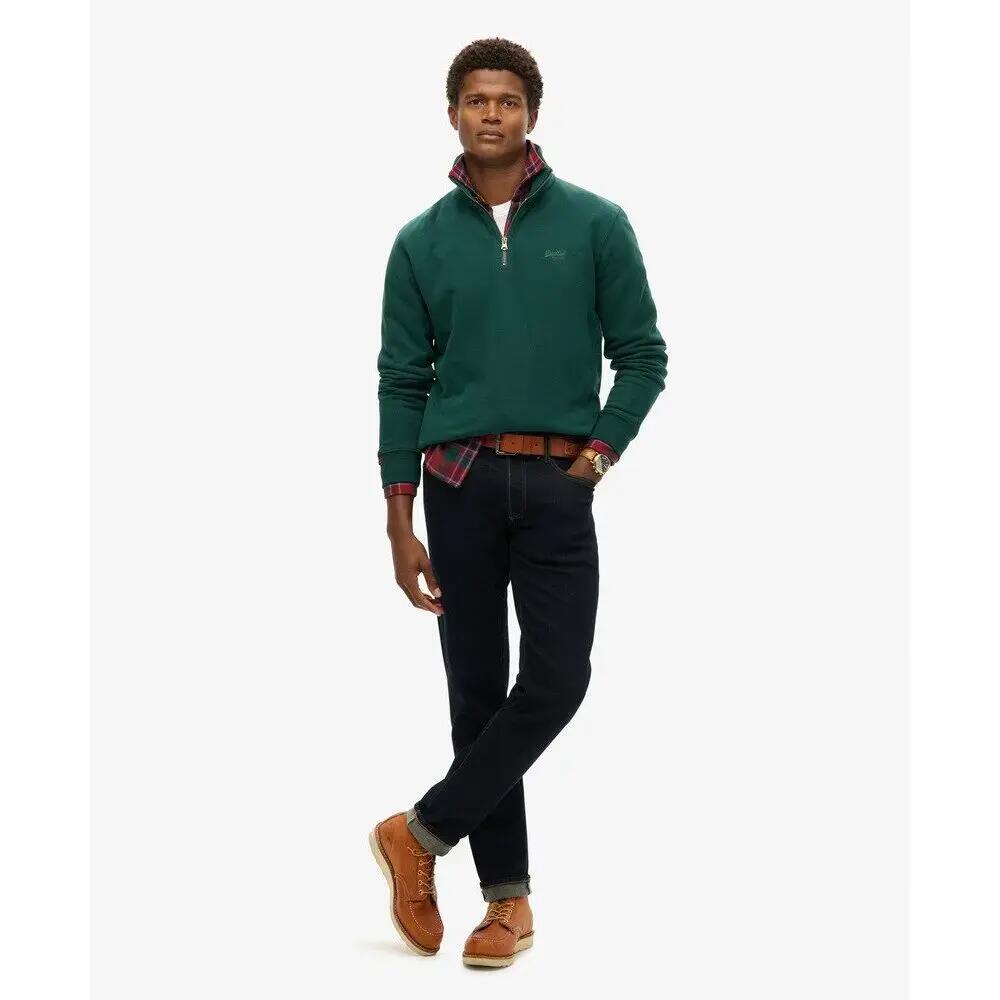Sweatshirt mit Reißverschlusskragen Superdry Essential Logo Henley 3/6