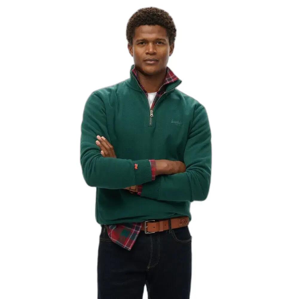 Sweatshirt mit Reißverschlusskragen Superdry Essential Logo Henley 2/6